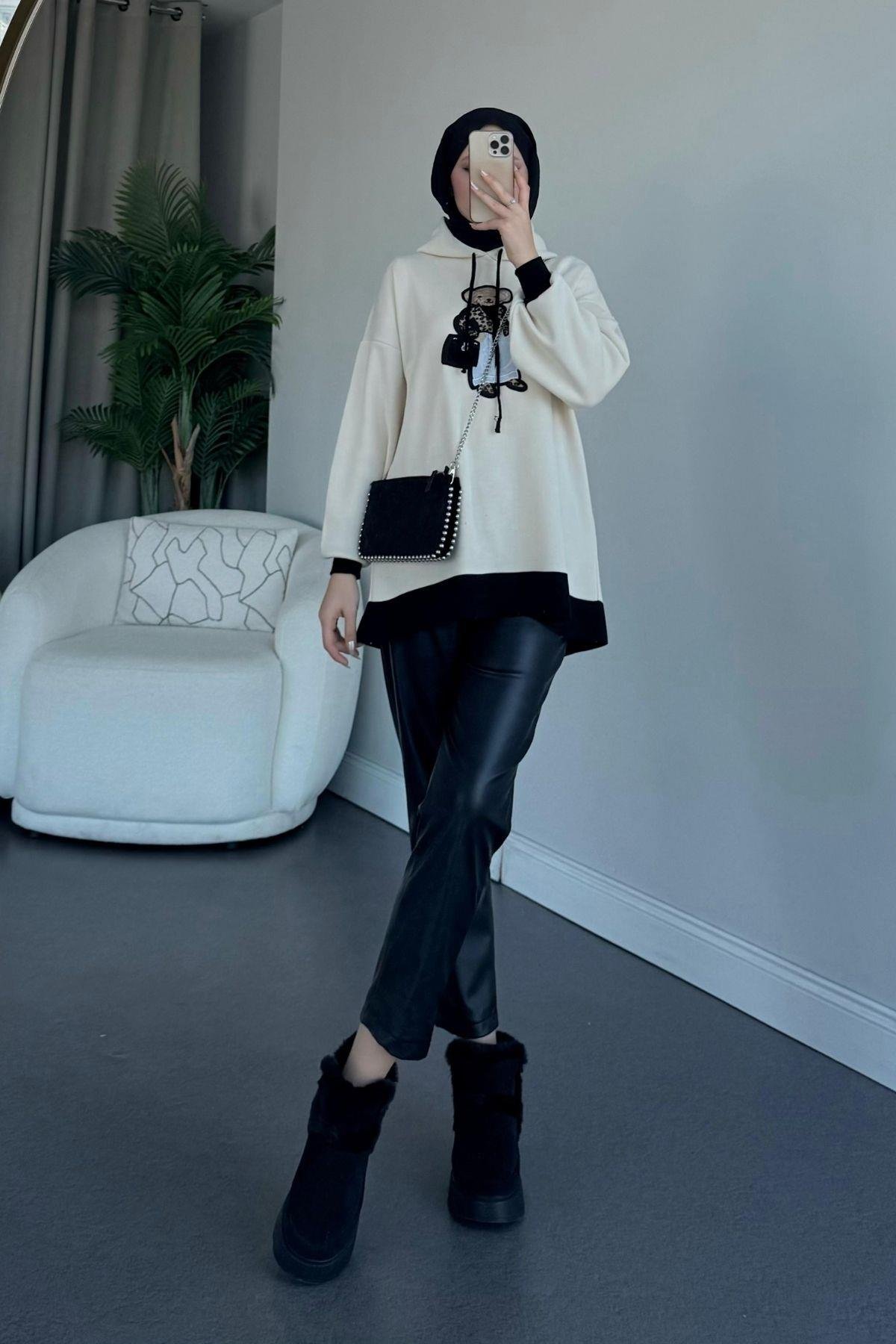 Ayıcıklı Sweat Siyah, Fiyatları 