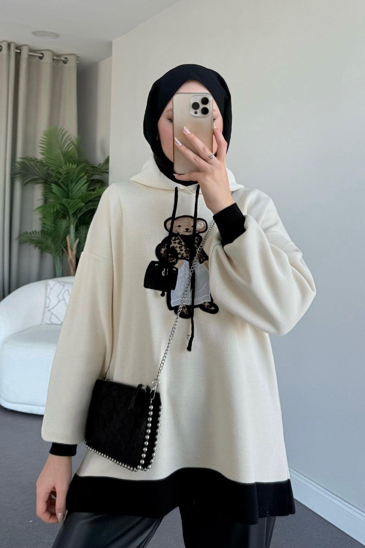 Ayıcıklı Sweat Siyah, Fiyatları 