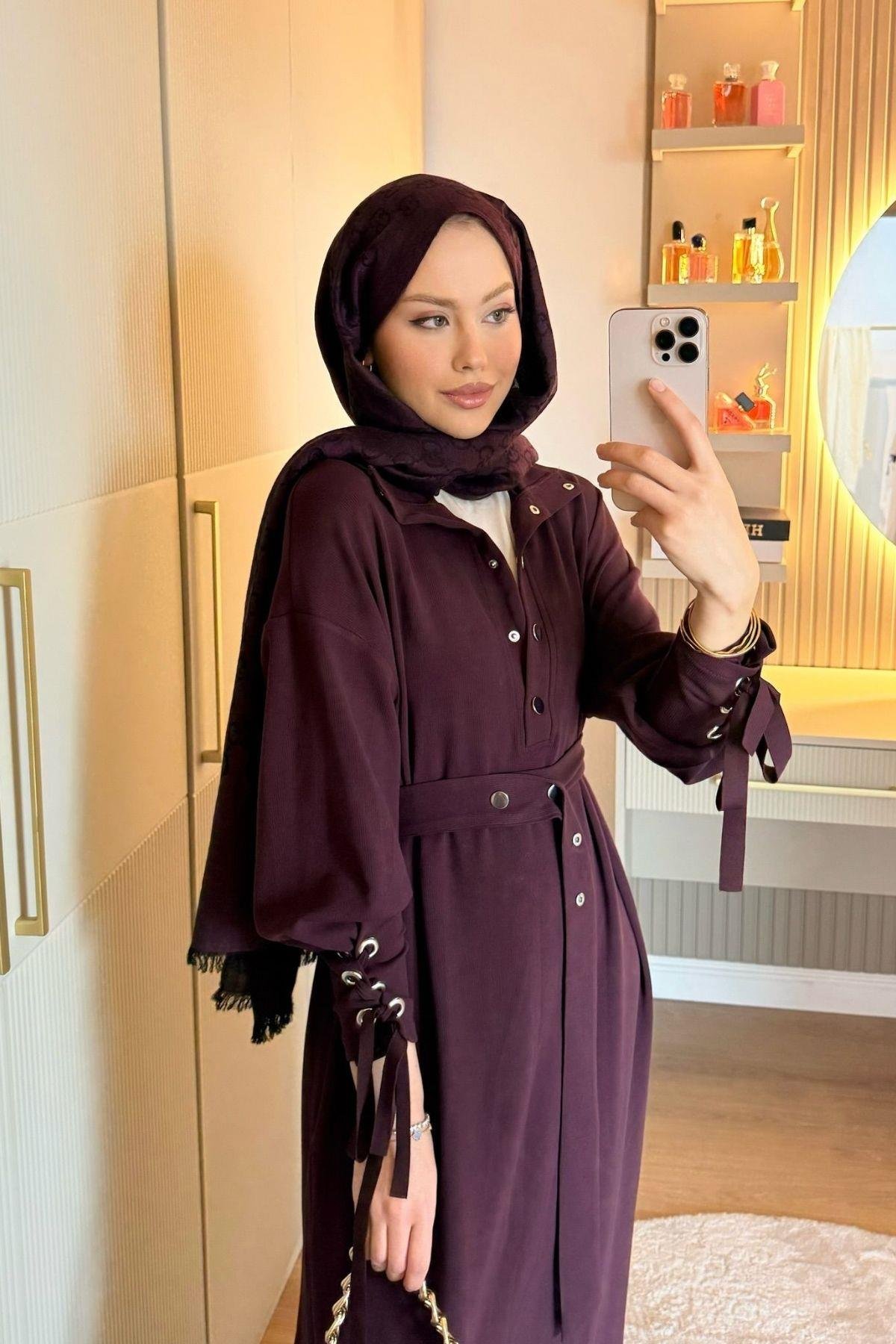 Ayris Zımbalı Elbise Bordo, Fiyatları 