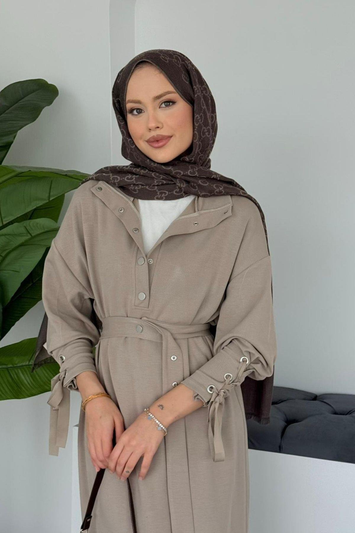 Ayris Zımbalı Elbise Vizon, Fiyatları 