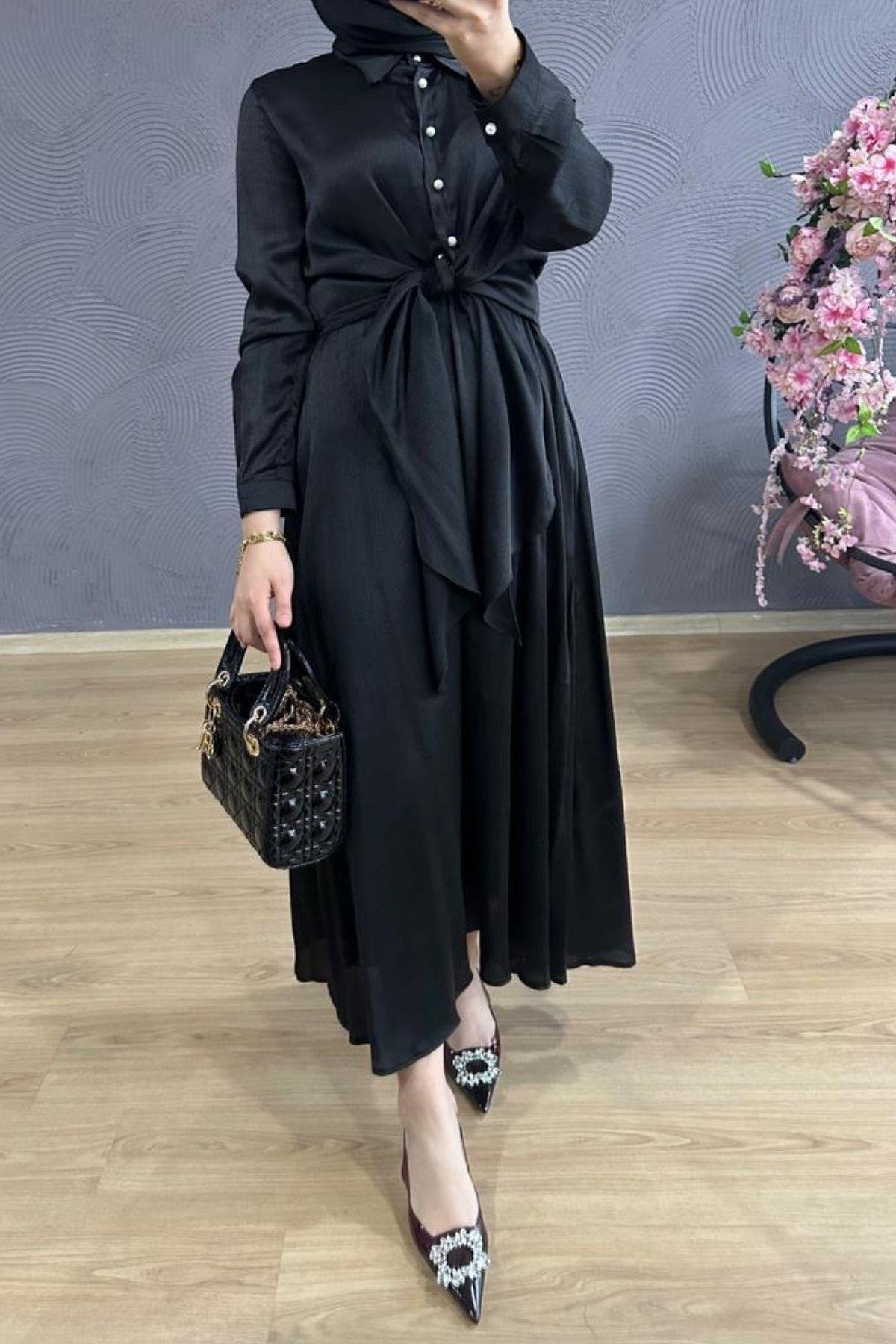 Bağlamalı Etekli Takım Siyah, Fiyatları 