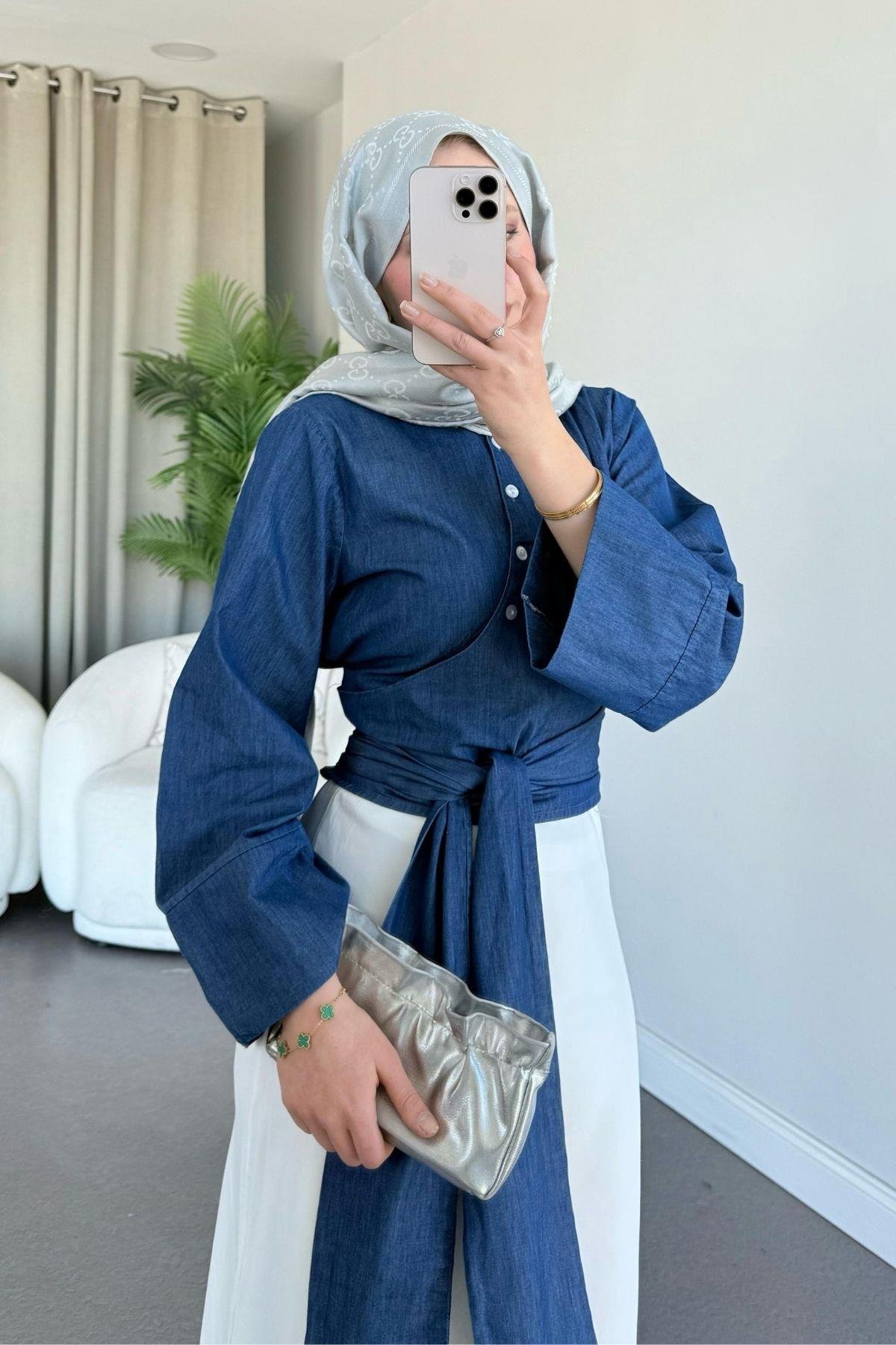 Bağlamalı Yarım Gömlek Koyu Mavi, Fiyatları Bağlamalı Yarım Gömlek Koyu Mavi - Haza Moda 