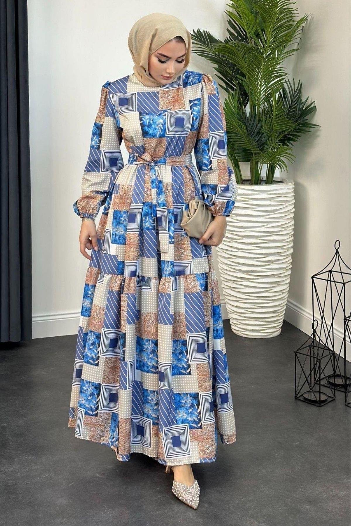 Bahar Desenli Elbise Saks, Fiyatları 