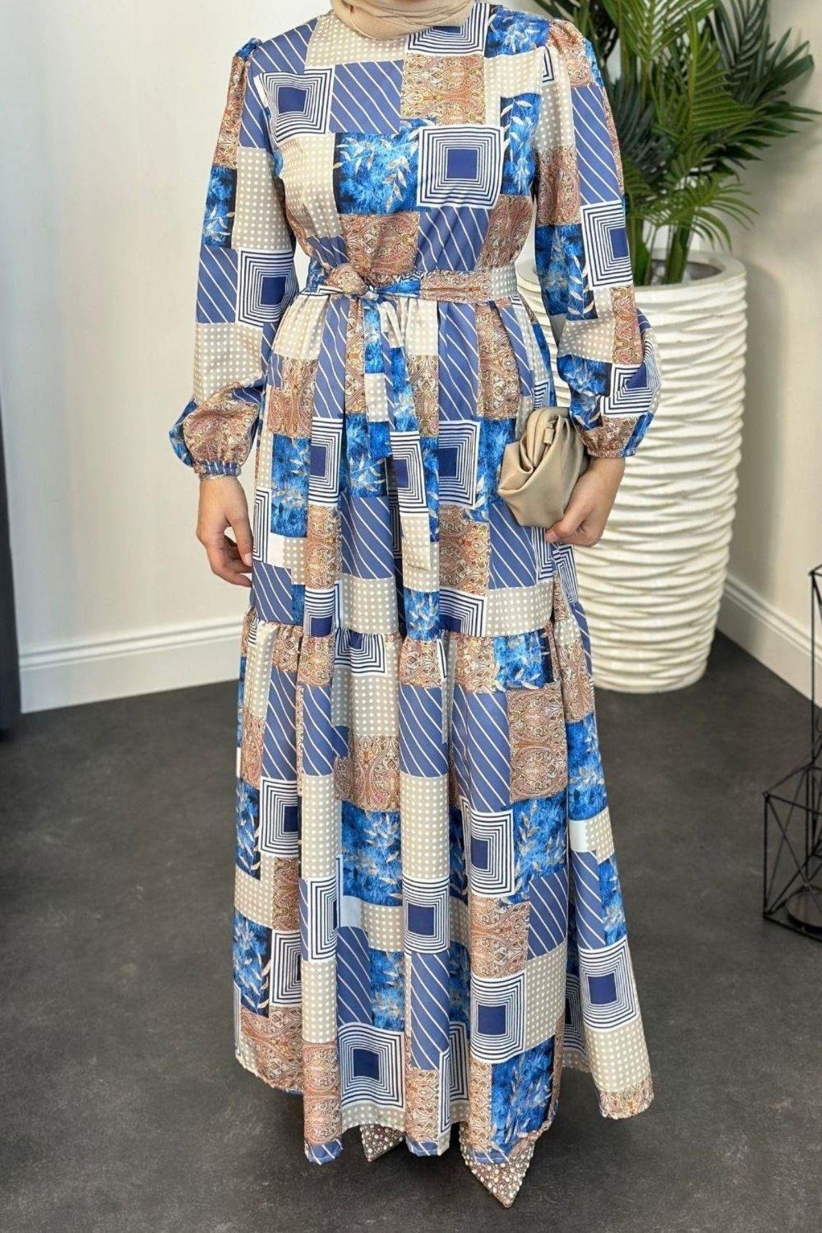 Bahar Desenli Elbise Saks, Fiyatları 