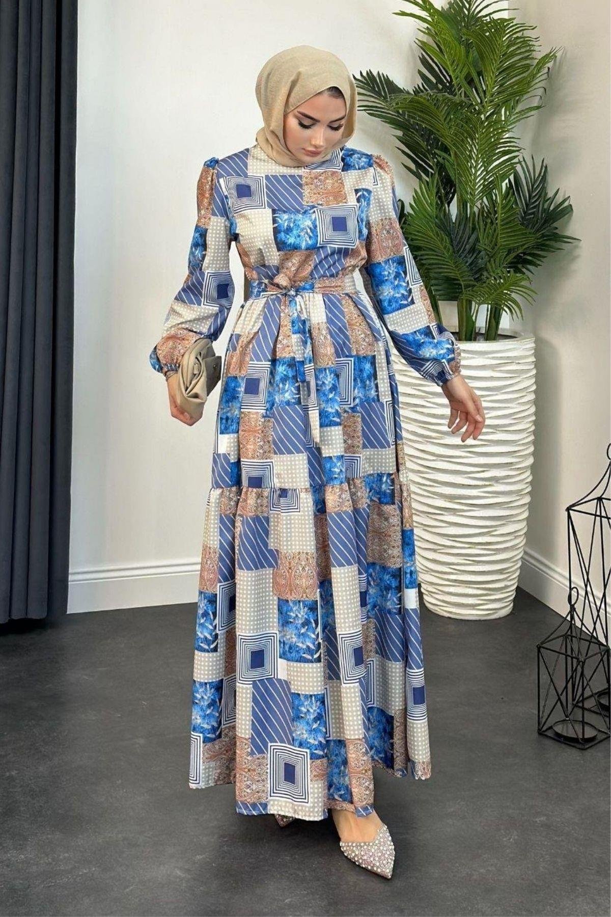 Bahar Desenli Elbise Saks, Fiyatları 