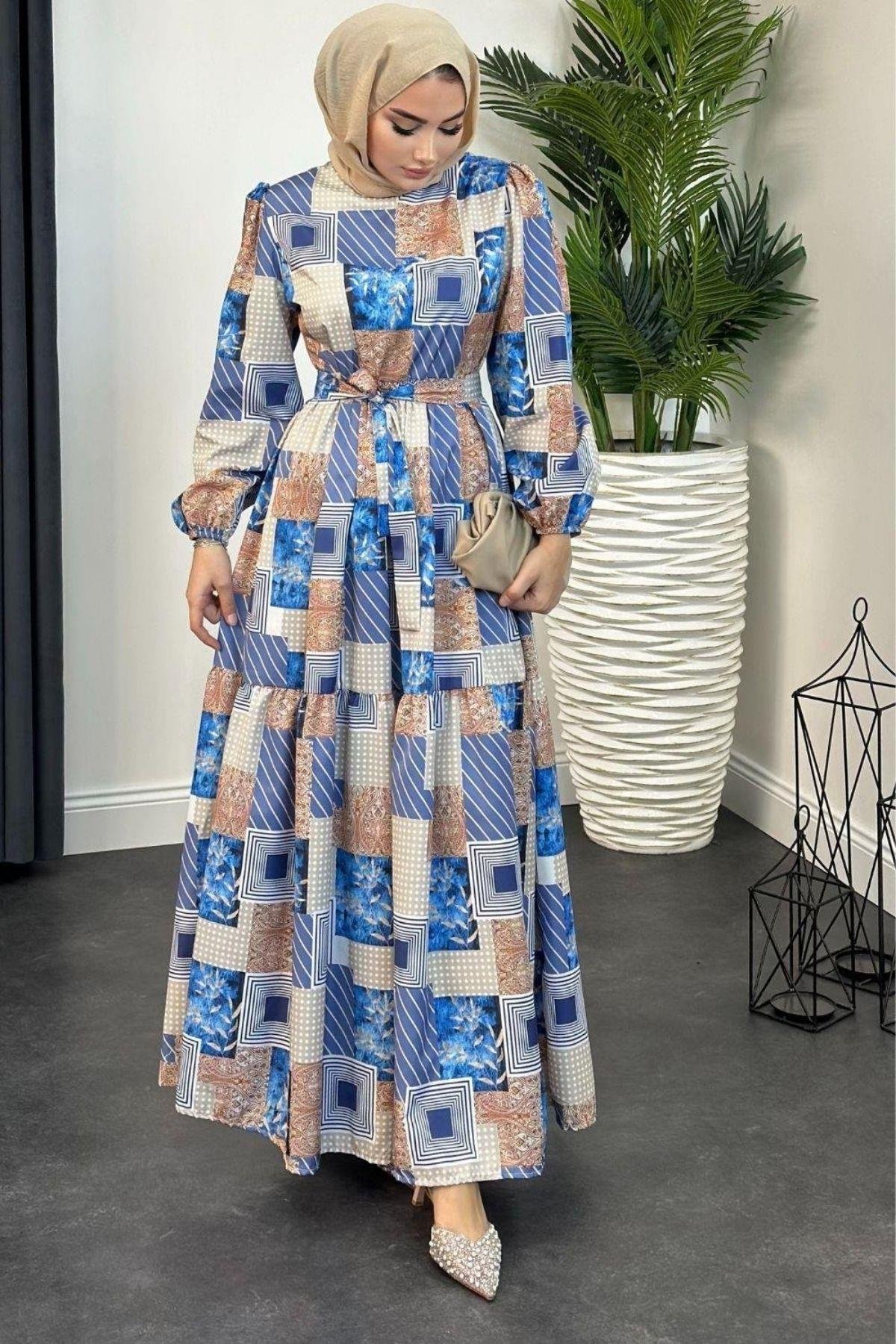 Bahar Desenli Elbise Saks, Fiyatları 