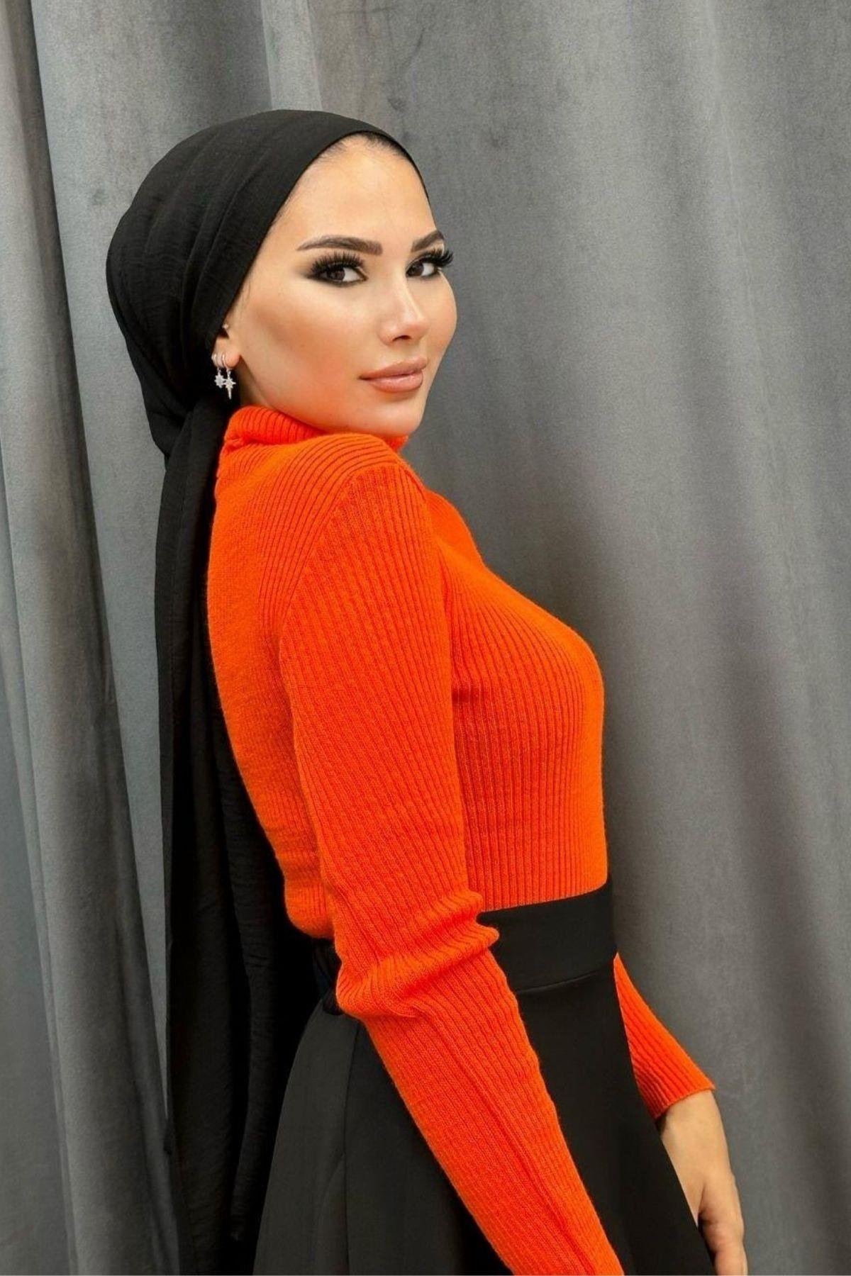 Balıkçı Triko Kazak Narççeği, Fiyatları Balıkçı Triko Kazak Narççeği – Haza Moda | Tesettür Giyim