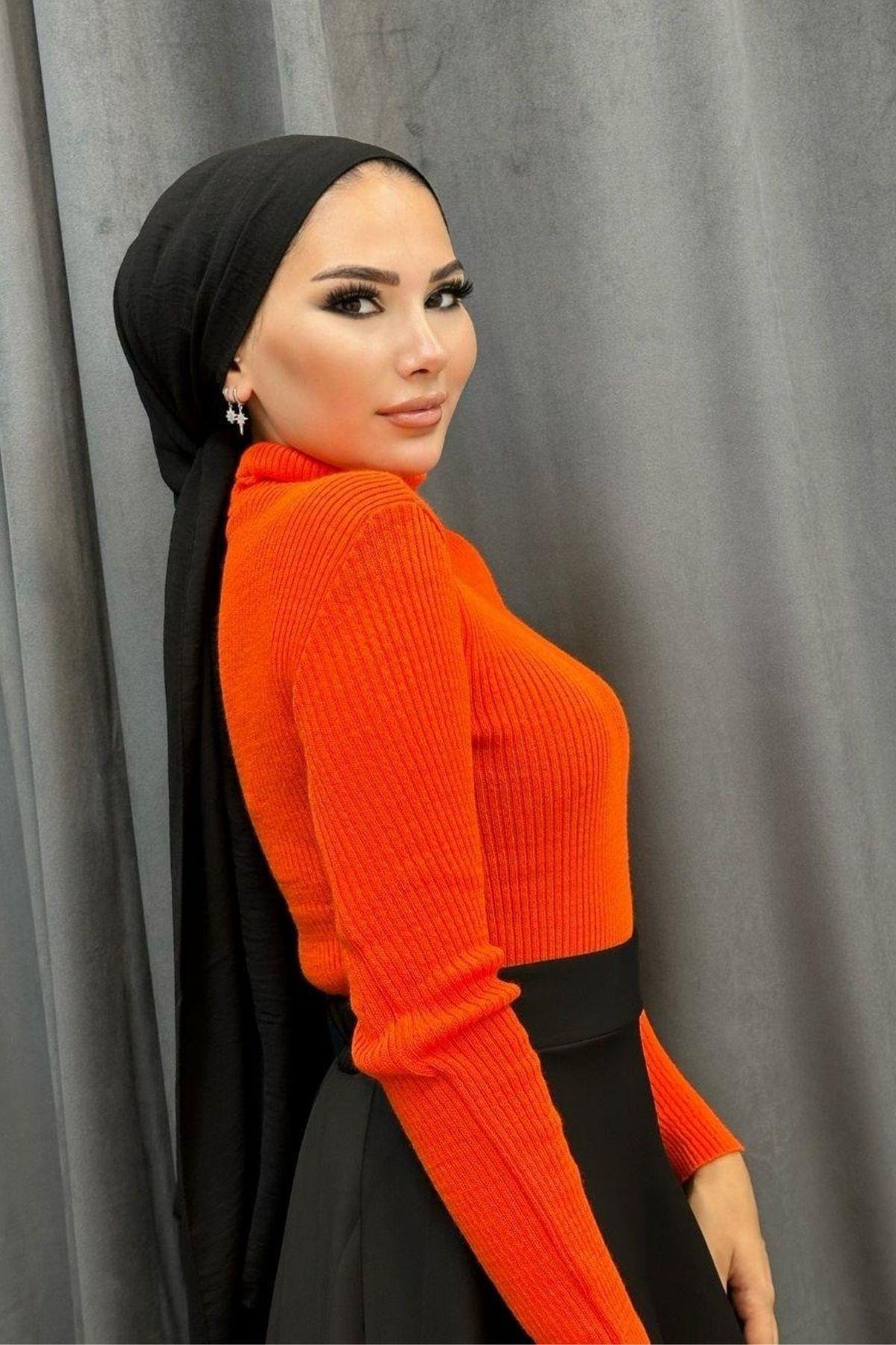 Balıkçı Triko Kazak Narççeği, Fiyatları Balıkçı Triko Kazak Narççeği – Haza Moda | Tesettür Giyim