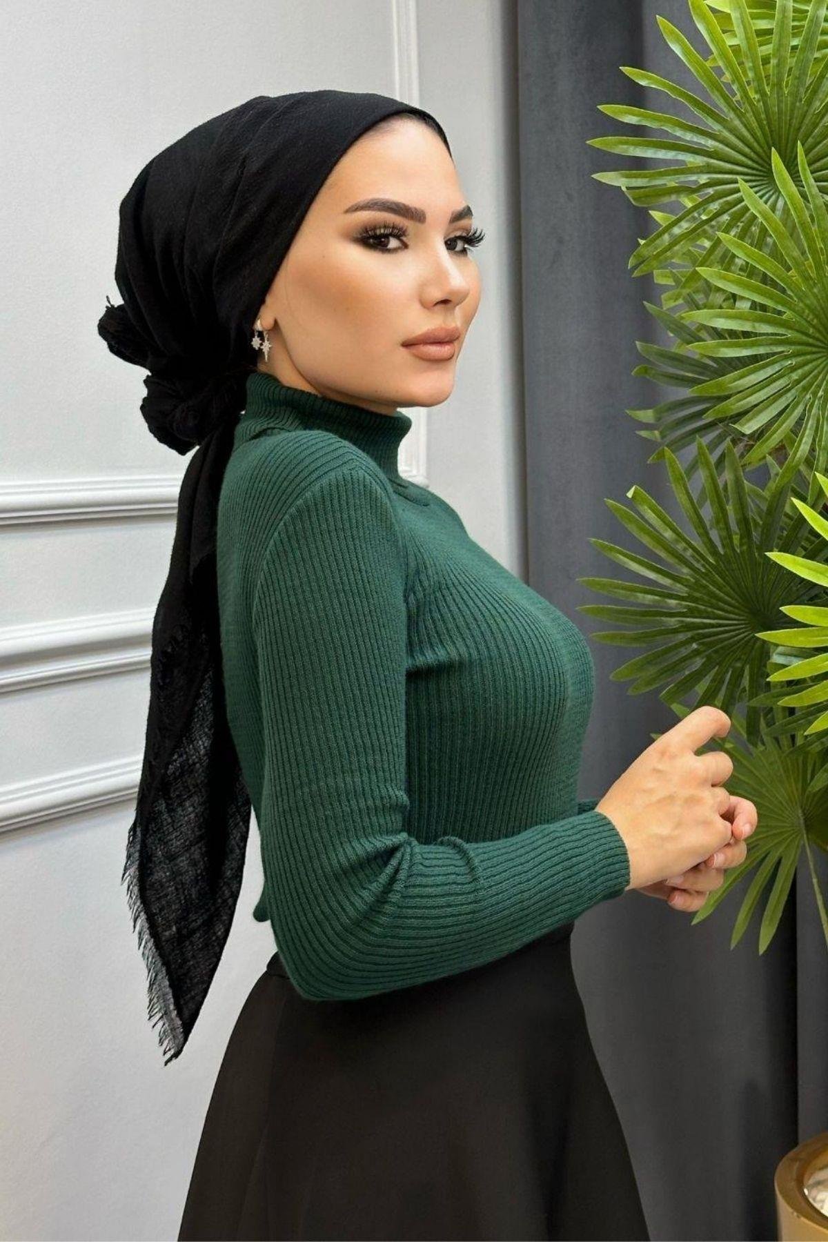 Balıkçı Triko Kazak Zümrüt, Fiyatları Balıkçı Triko Kazak Zümrüt – Haza Moda | Tesettür Giyim