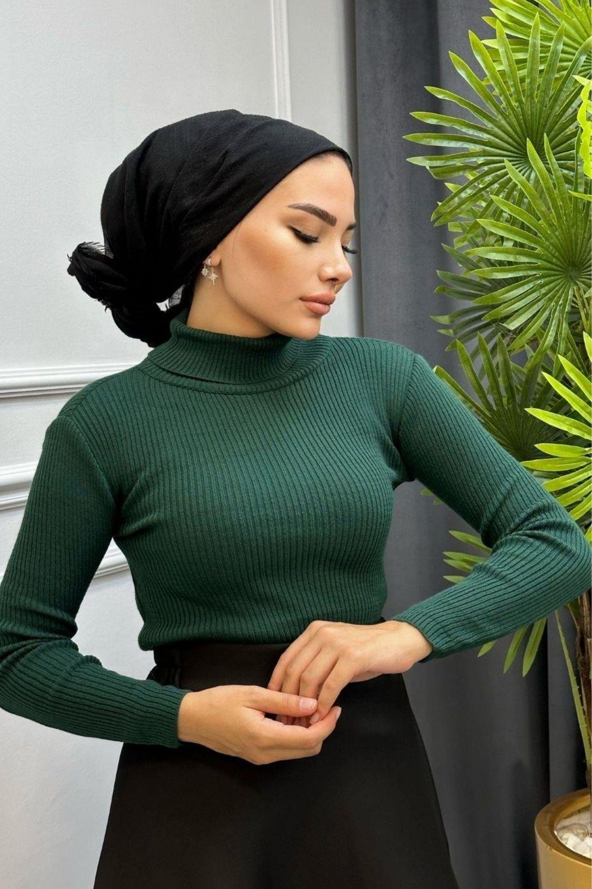 Balıkçı Triko Kazak Zümrüt, Fiyatları Balıkçı Triko Kazak Zümrüt – Haza Moda | Tesettür Giyim