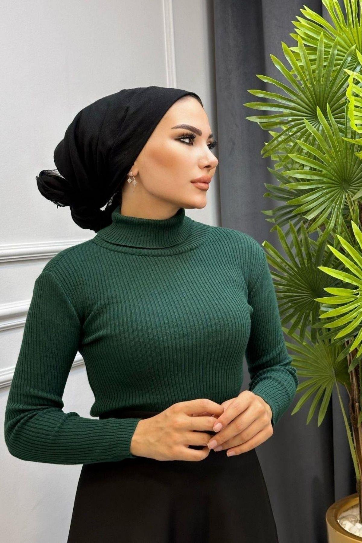 Balıkçı Triko Kazak Zümrüt, Fiyatları Balıkçı Triko Kazak Zümrüt – Haza Moda | Tesettür Giyim