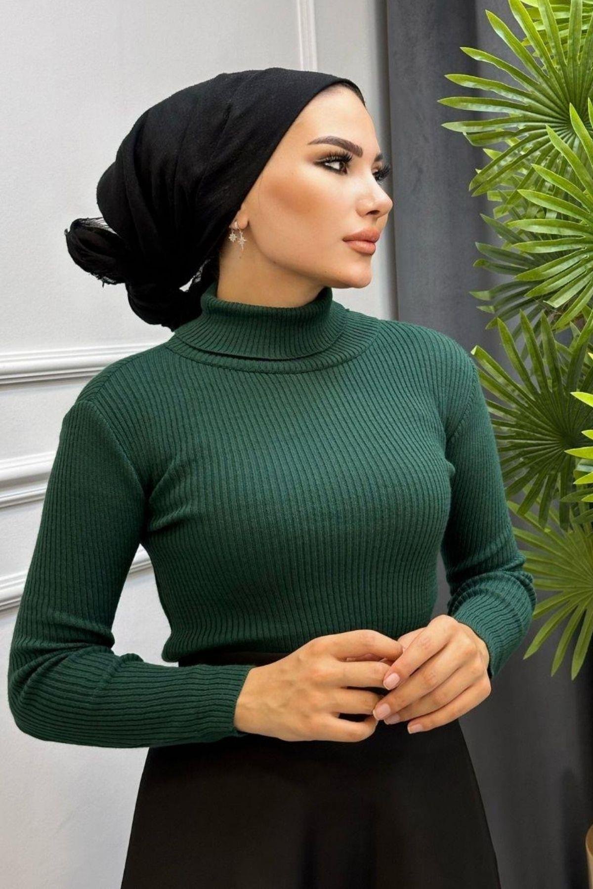 Balıkçı Triko Kazak Zümrüt, Fiyatları Balıkçı Triko Kazak Zümrüt – Haza Moda | Tesettür Giyim