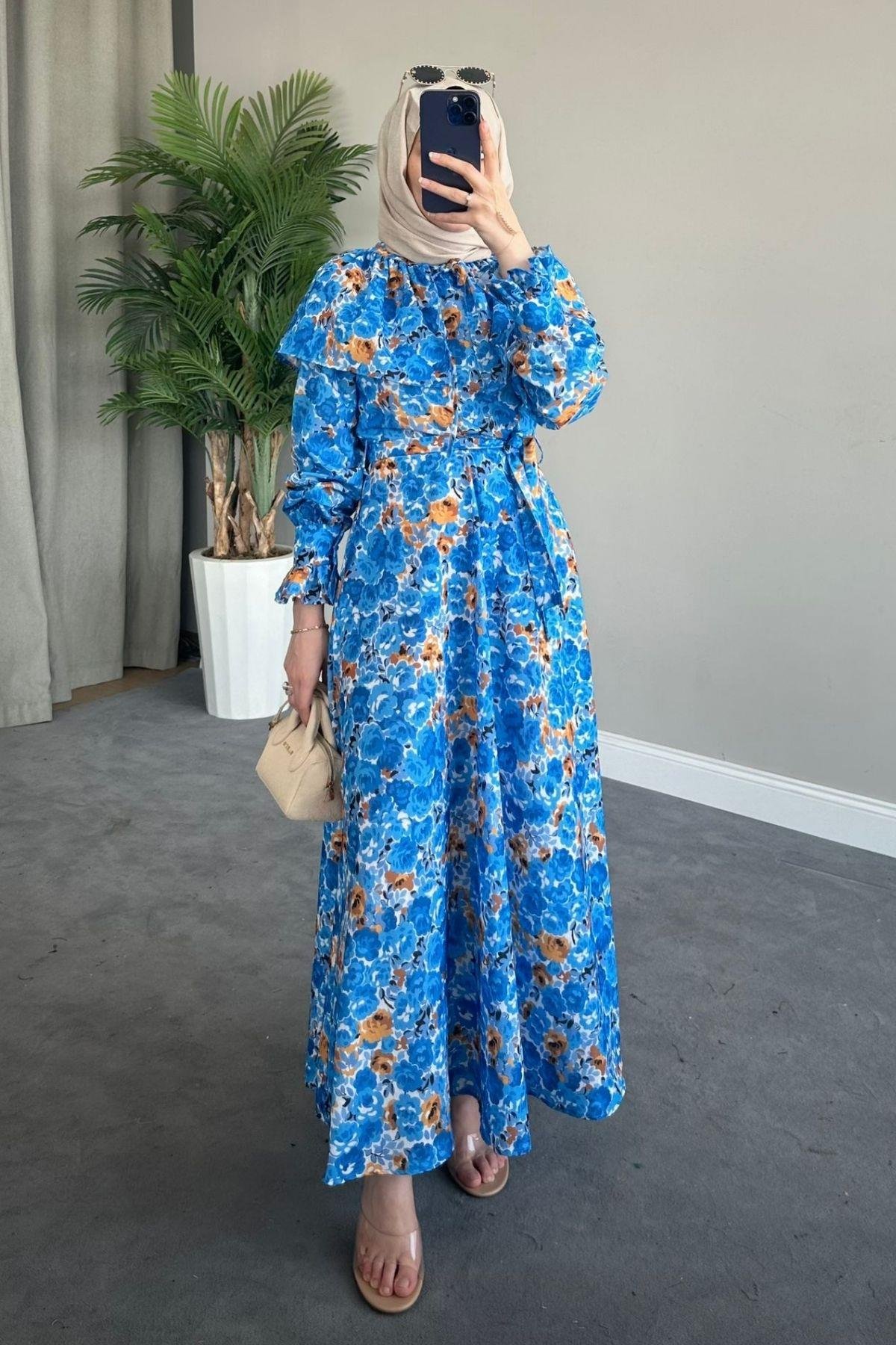 Bebe Yaka Elbise Mavi, Fiyatları 