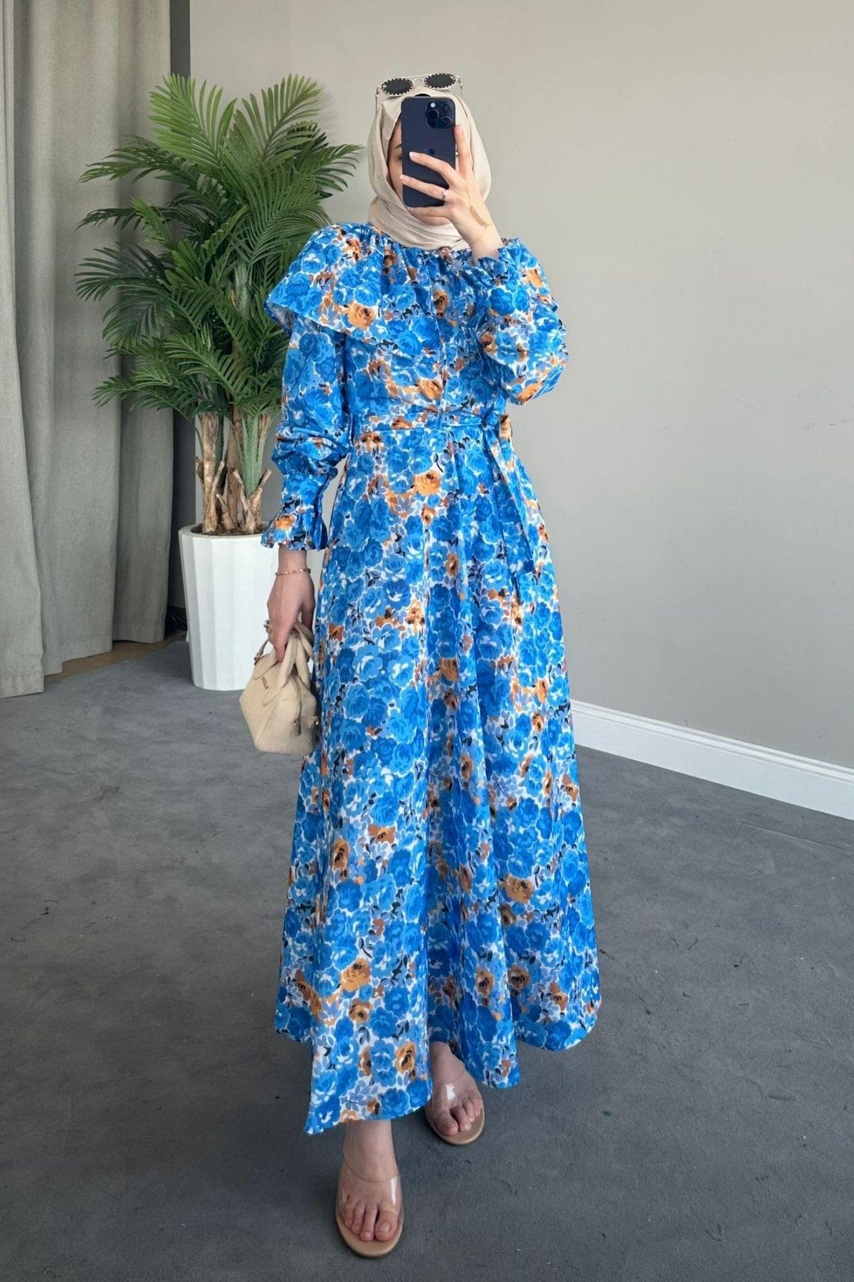 Bebe Yaka Elbise Mavi, Fiyatları 