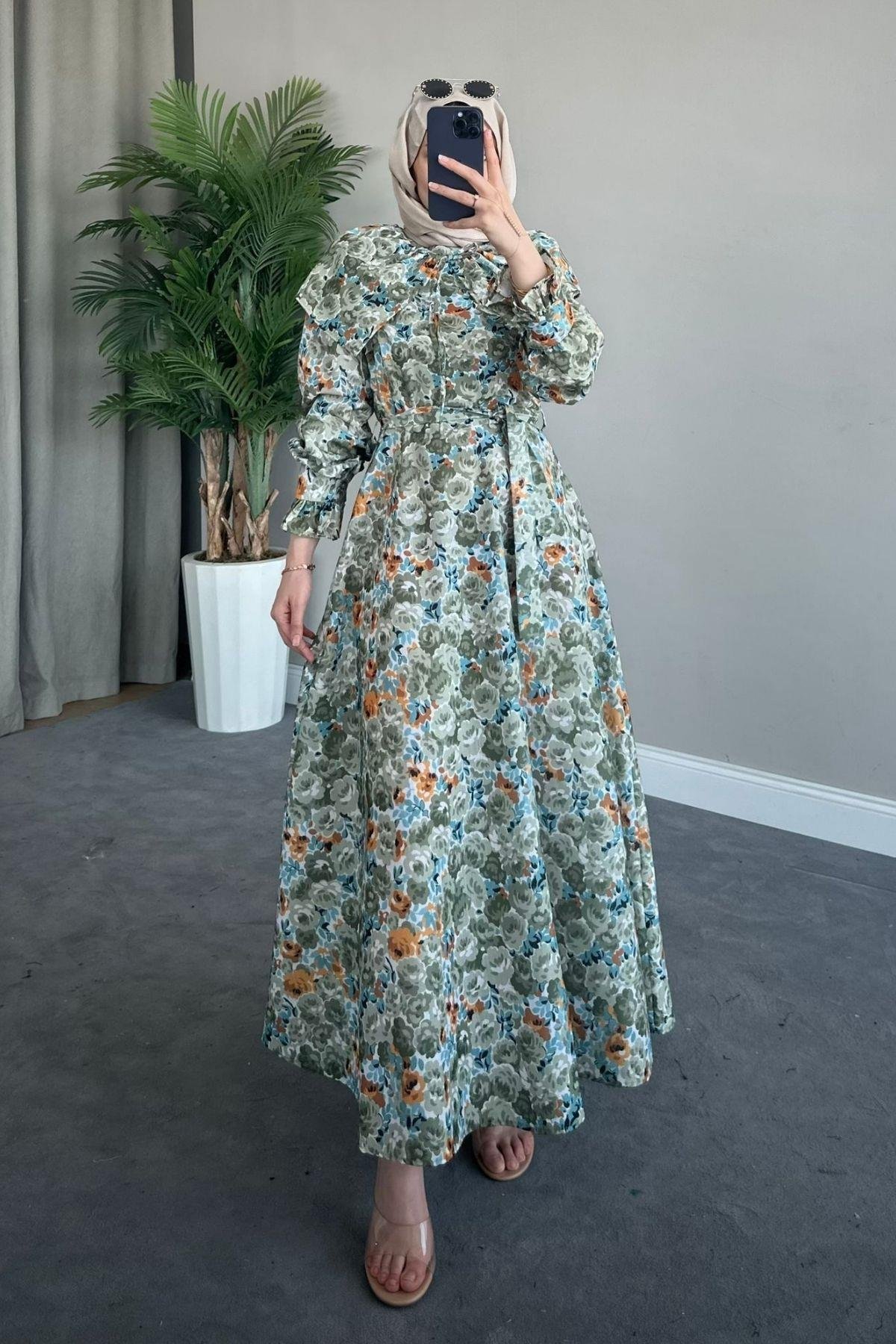 Bebe Yaka Elbise Yeşil, Fiyatları 