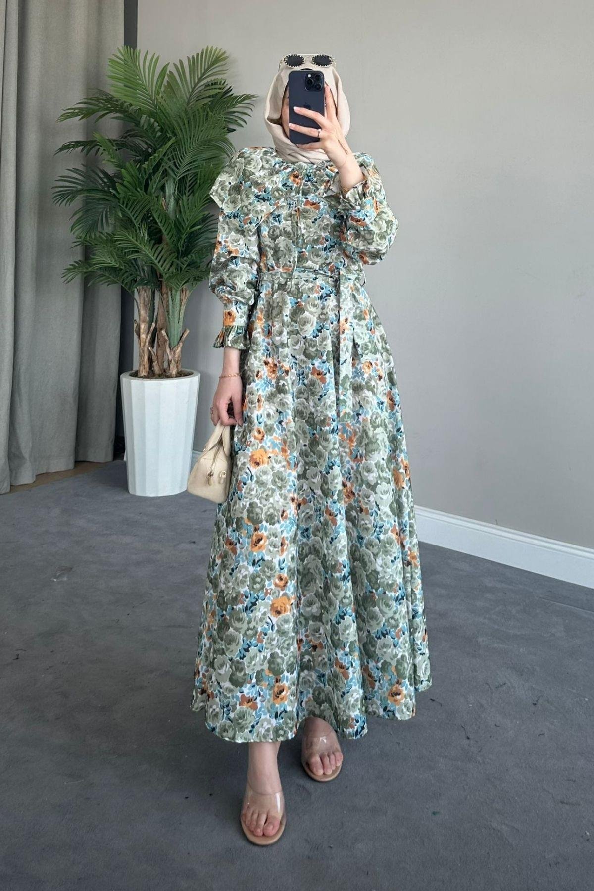 Bebe Yaka Elbise Yeşil, Fiyatları 