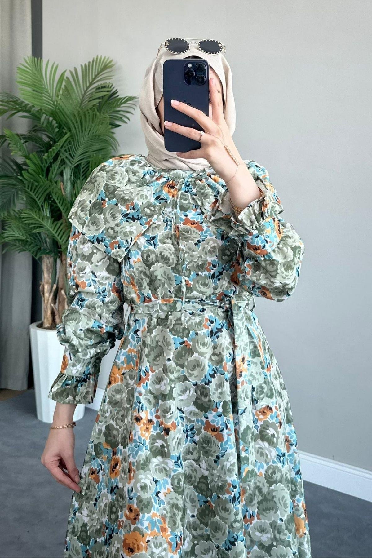 Bebe Yaka Elbise Yeşil, Fiyatları 