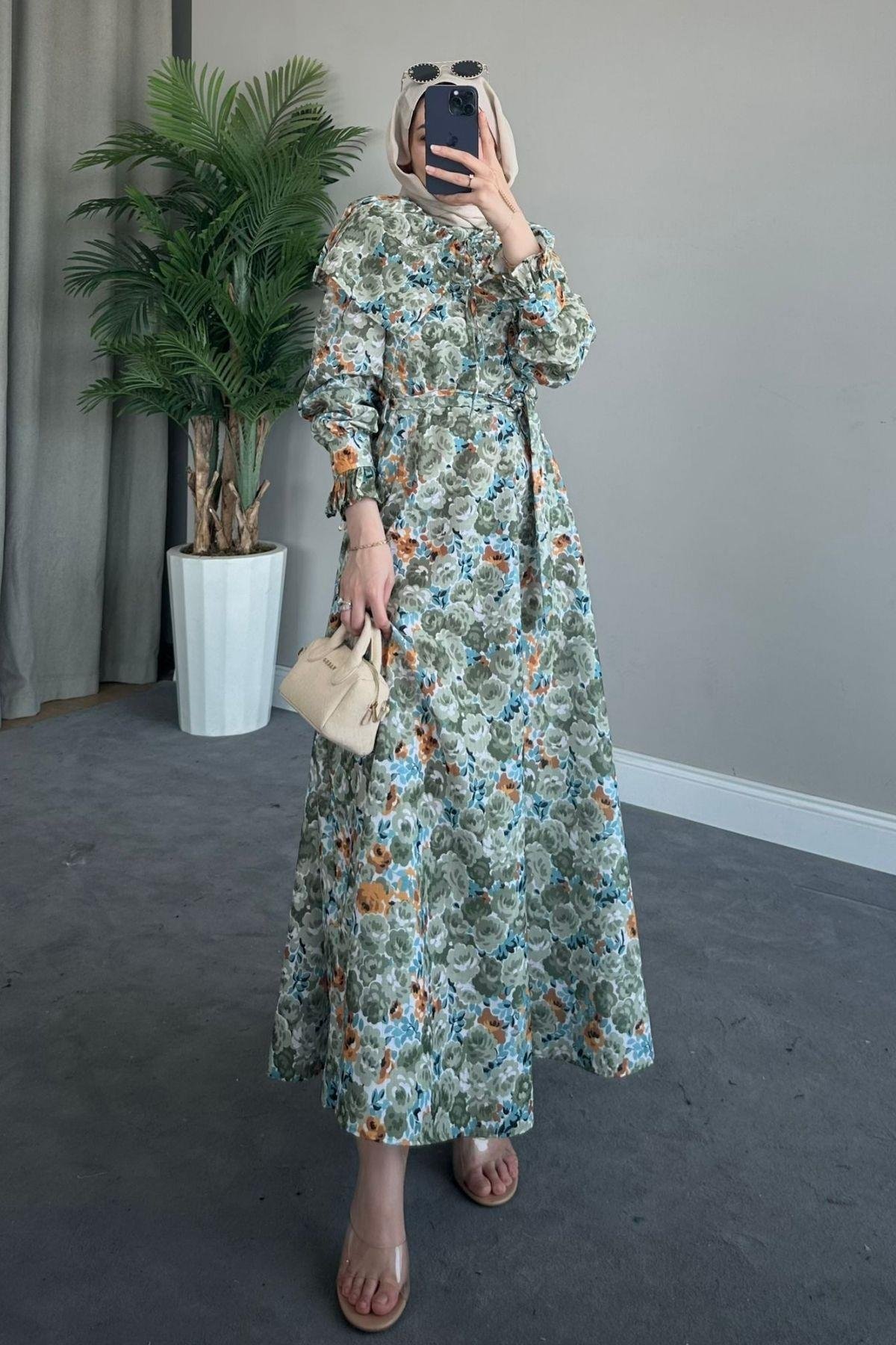 Bebe Yaka Elbise Yeşil, Fiyatları 