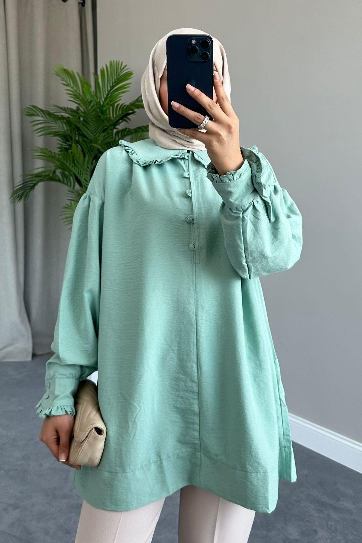 Bebe Yaka Gömlek Mint, Fiyatları 