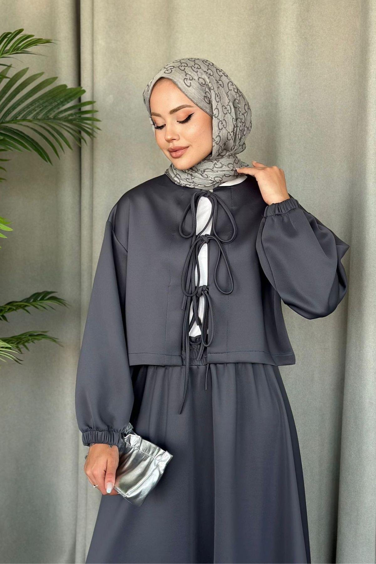 Bella Bağcıklı Etekli Scuba Takım Antrasit, Fiyatları 