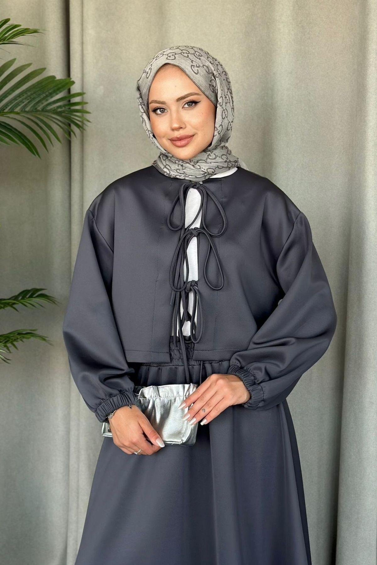 Bella Bağcıklı Etekli Scuba Takım Antrasit, Fiyatları 