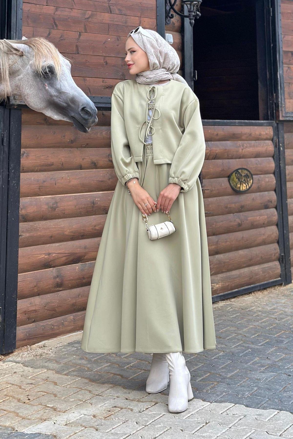 Bella Bağcıklı Etekli Scuba Takım Mint, Fiyatları 