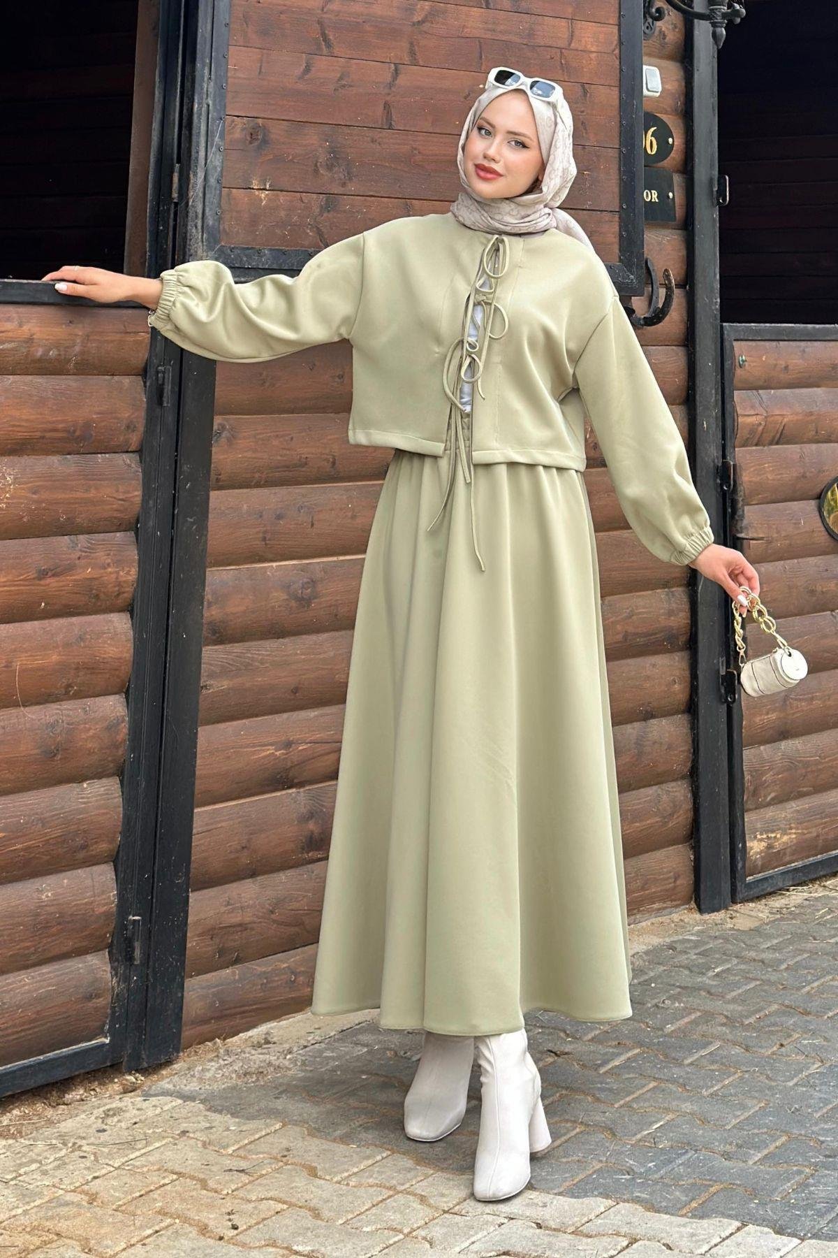 Bella Bağcıklı Etekli Scuba Takım Mint, Fiyatları 