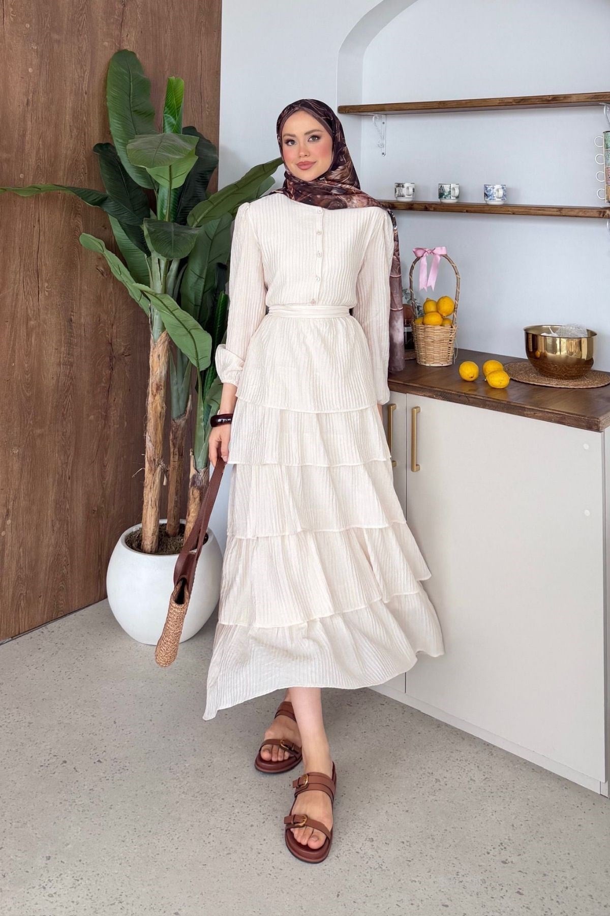 Beren Kat Kat Elbise Bej, Fiyatları 