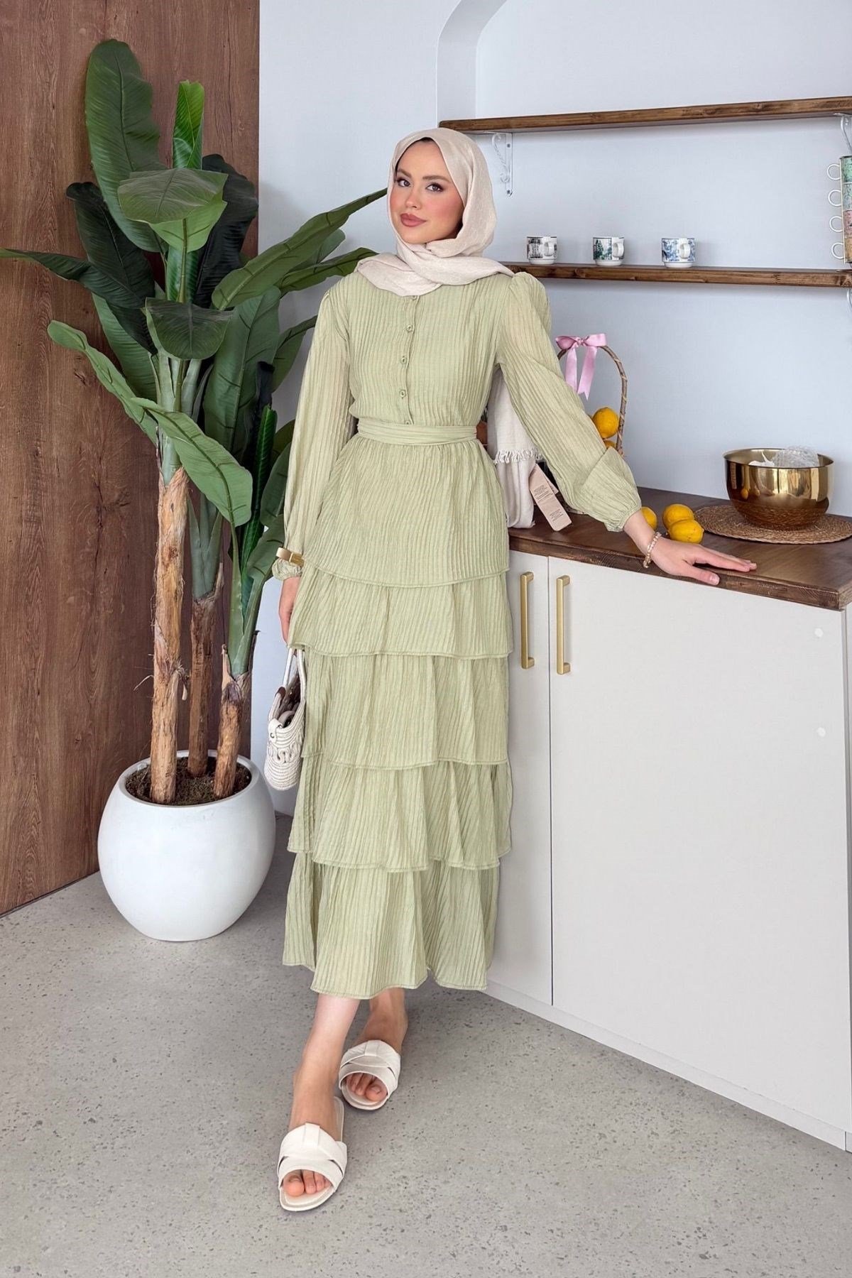 Beren Kat Kat Elbise Mint, Fiyatları 