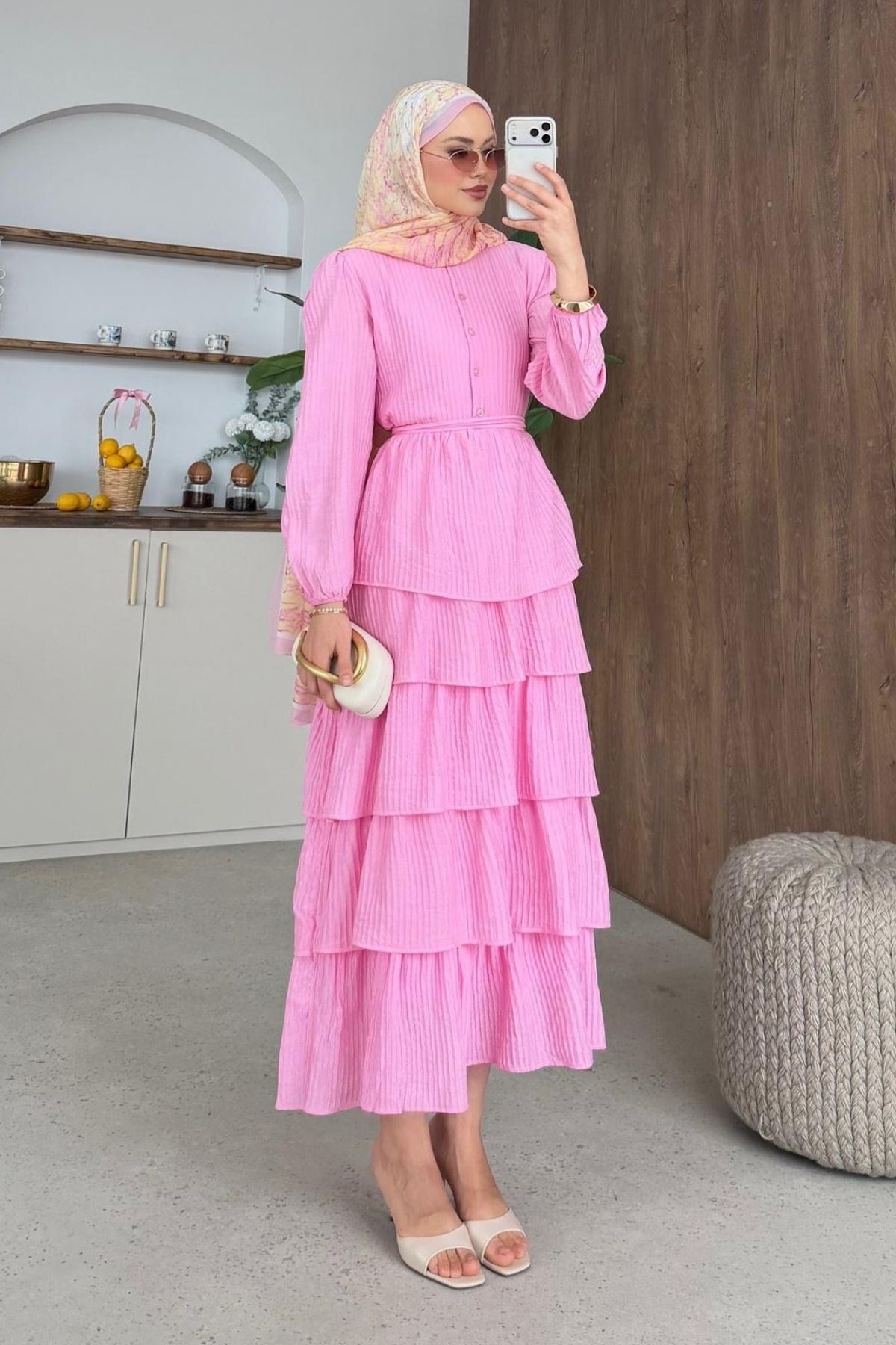 Beren Kat Kat Elbise Pembe, Fiyatları 