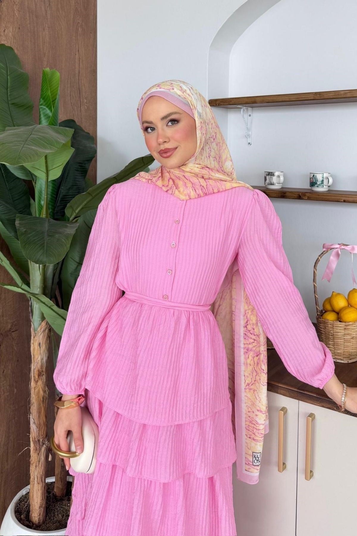 Beren Kat Kat Elbise Pembe, Fiyatları 