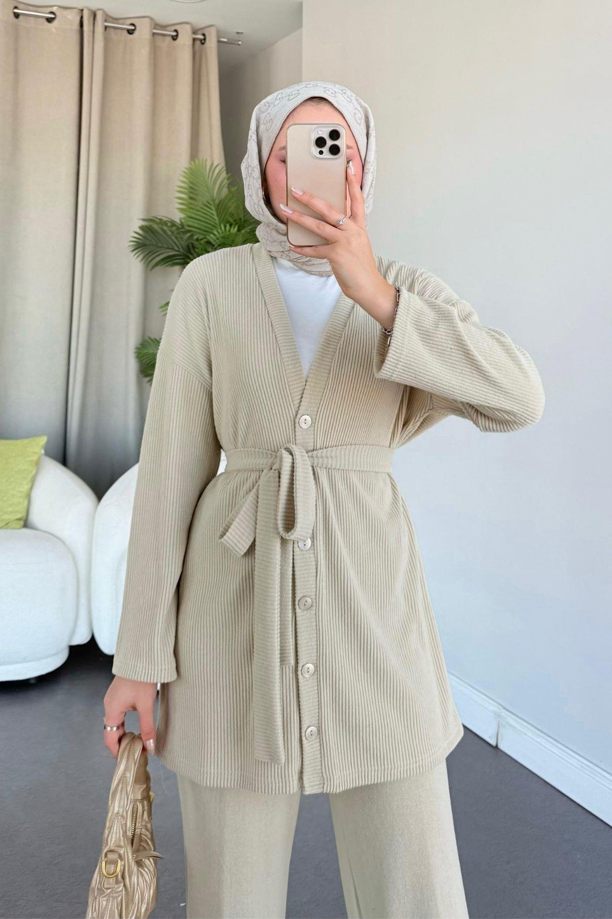 Berlin Düğmeli Takım Bej, Fiyatları 