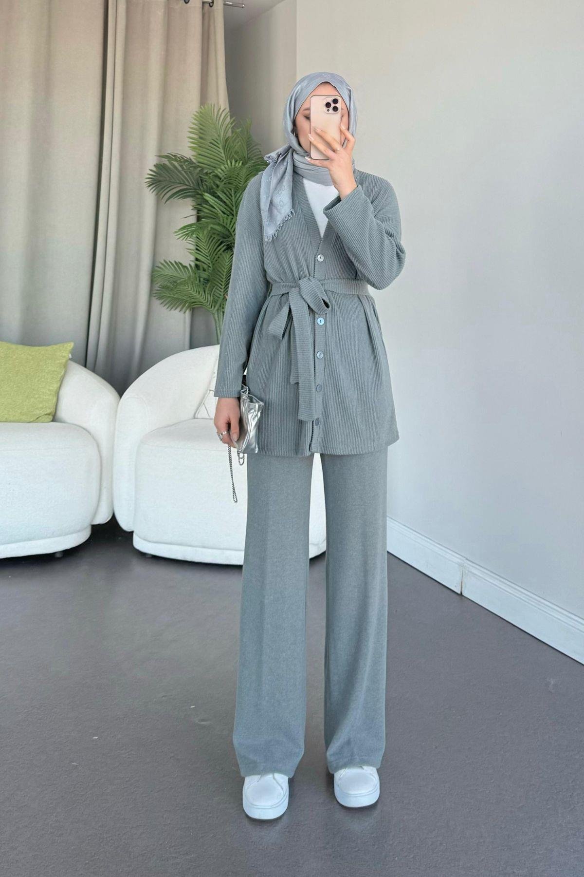 Berlin Düğmeli Takım Gri, Fiyatları 