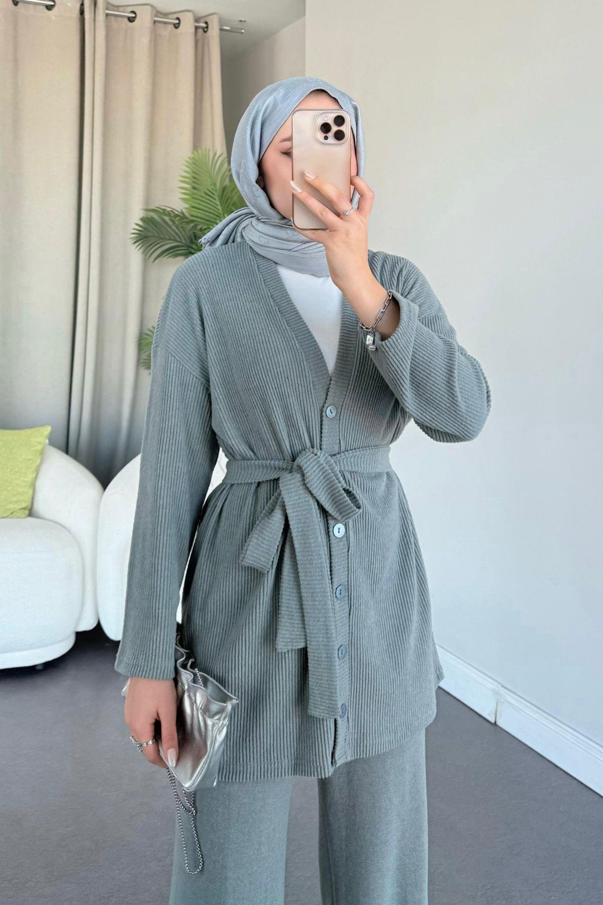 Berlin Düğmeli Takım Gri, Fiyatları 