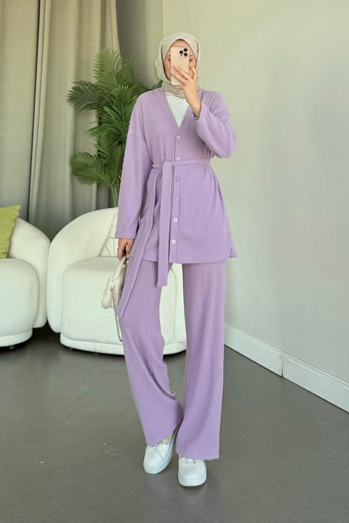 Berlin Düğmeli Takım Lila, Fiyatları 