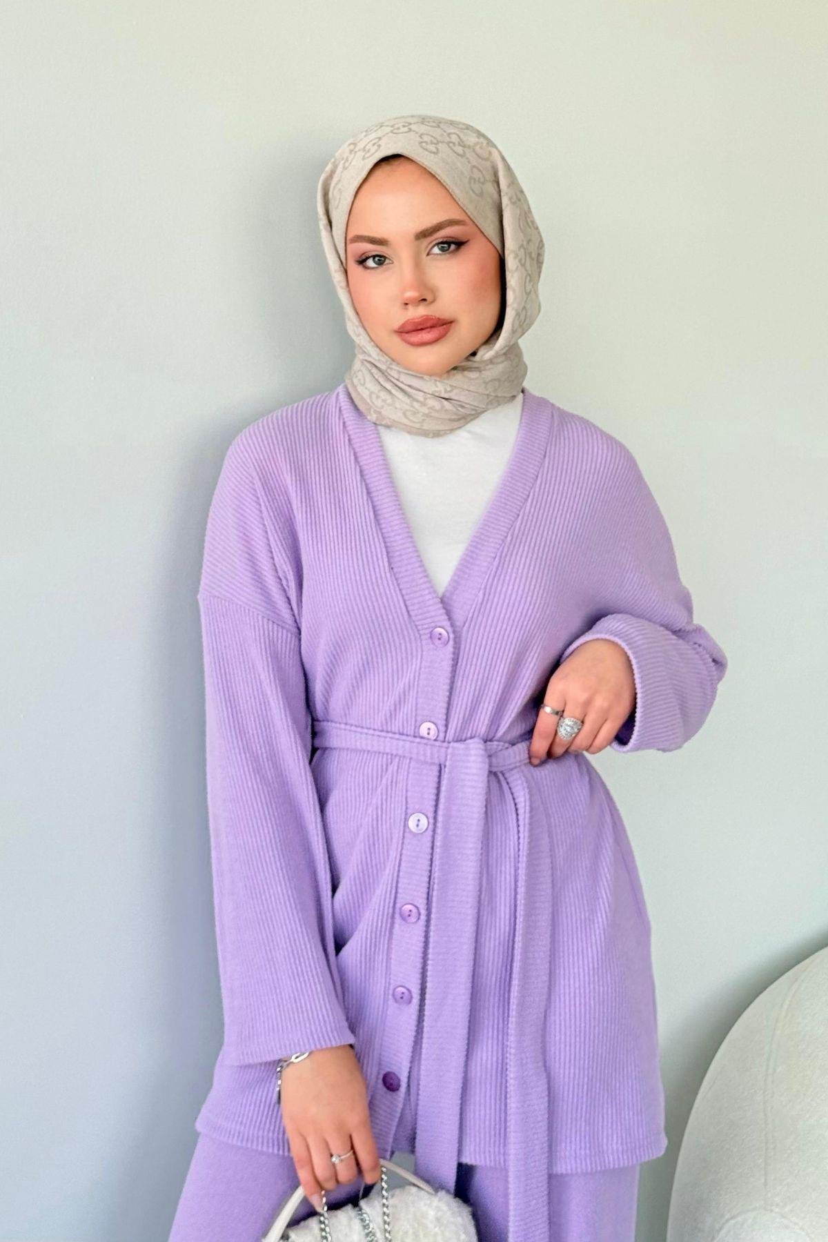 Berlin Düğmeli Takım Lila, Fiyatları 