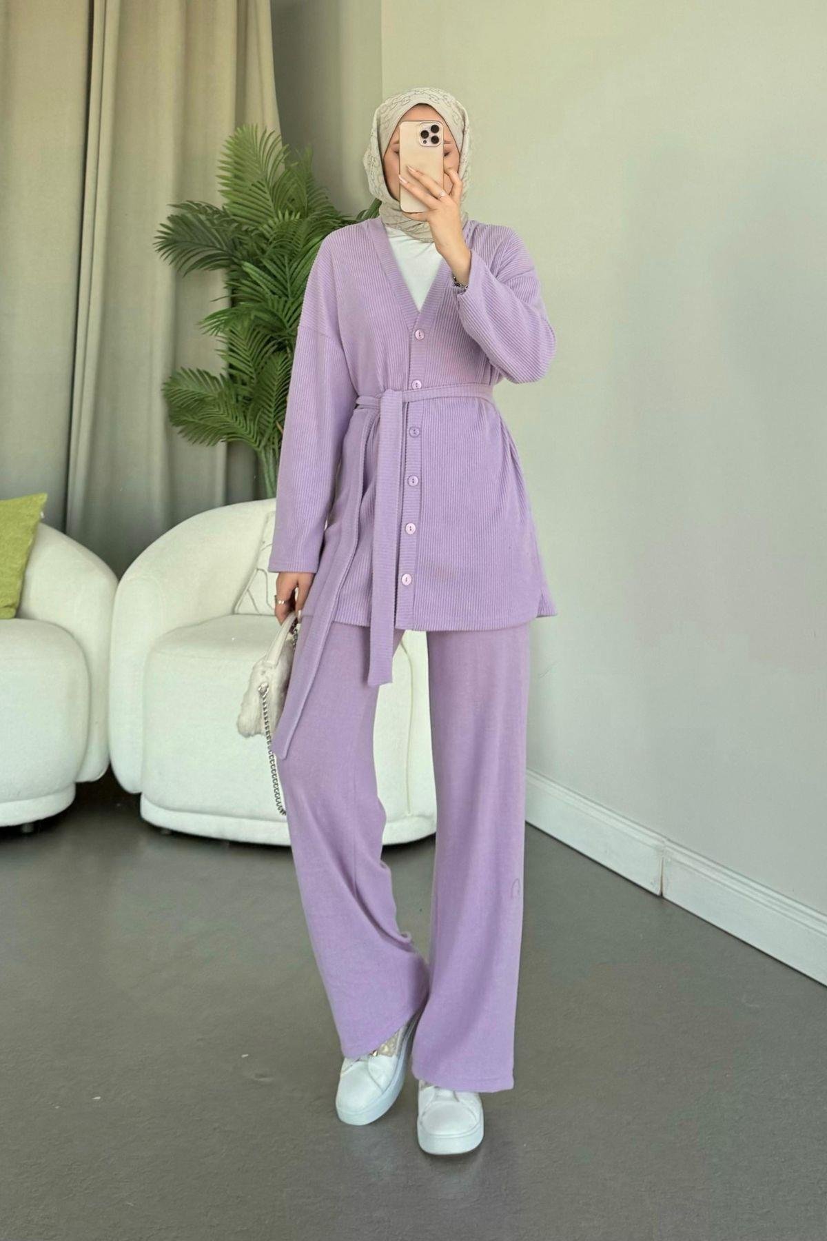 Berlin Düğmeli Takım Lila, Fiyatları 