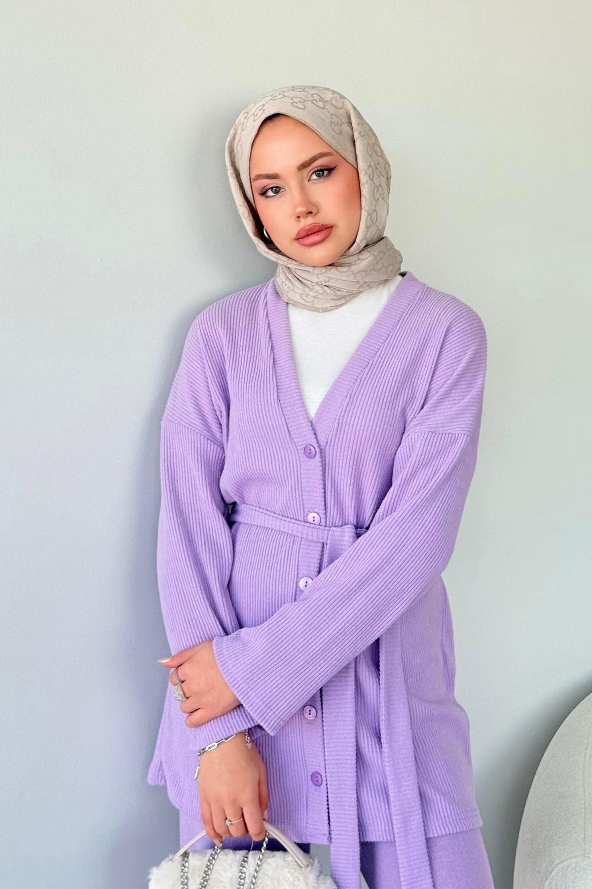 Berlin Düğmeli Takım Lila, Fiyatları 