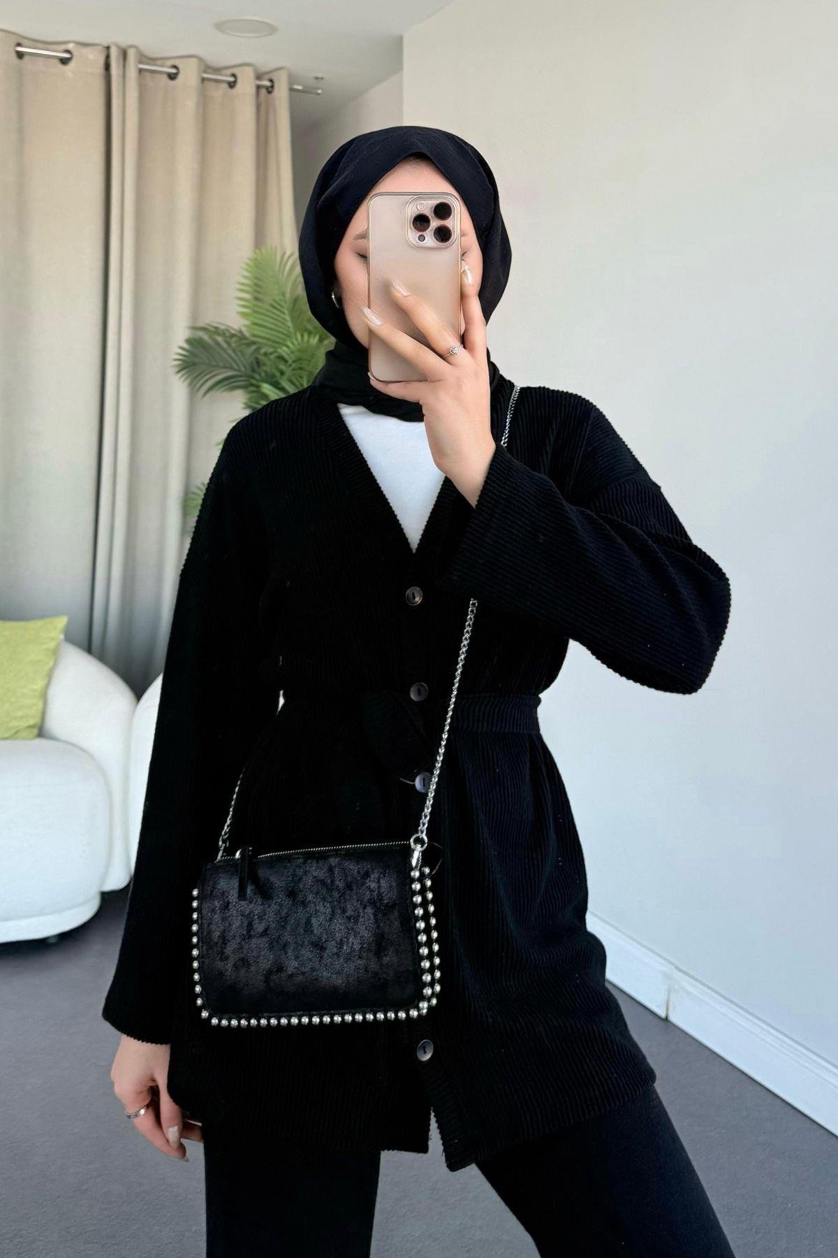 Berlin Düğmeli Takım Siyah, Fiyatları 