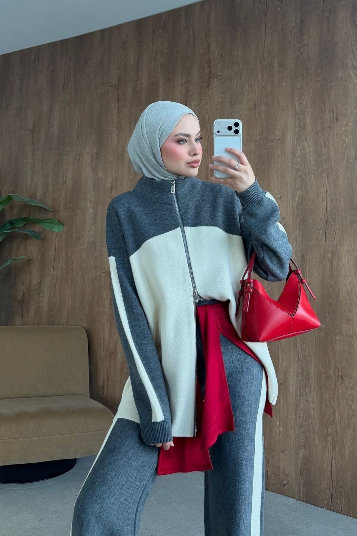 Bero Garnili Fermuarlı Takım Gri, Fiyatları 