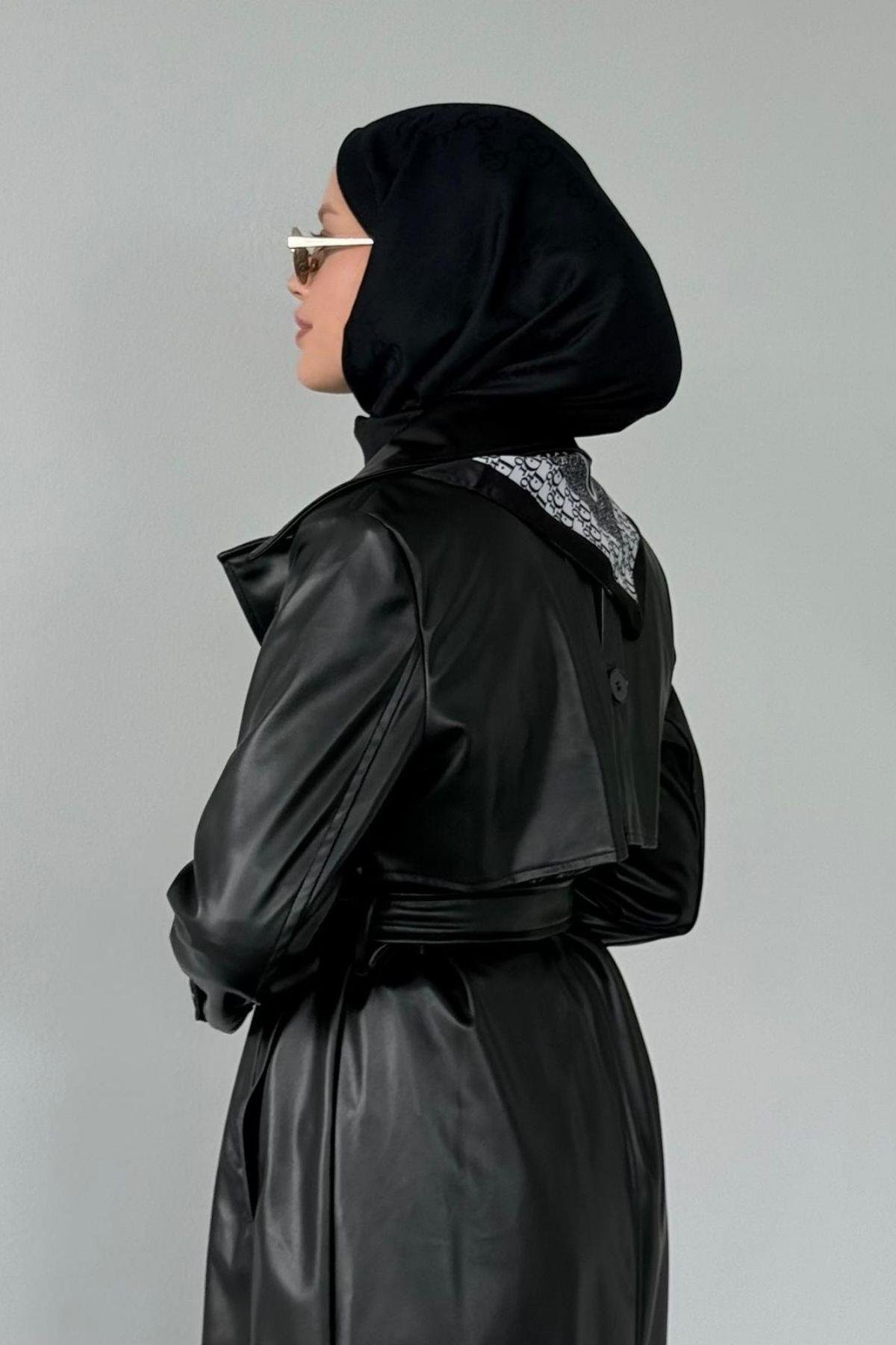 Beta Deri Trençkot Siyah, Fiyatları Beta Deri Trençkot Siyah- Haza Moda 