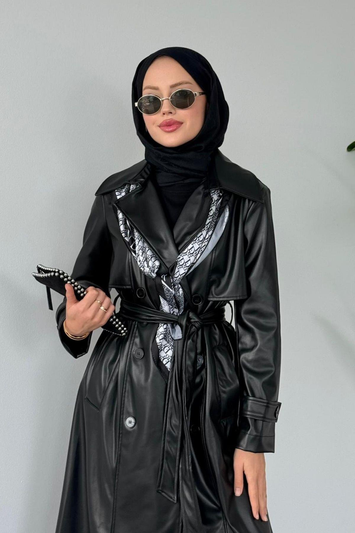 Beta Deri Trençkot Siyah, Fiyatları Beta Deri Trençkot Siyah- Haza Moda 