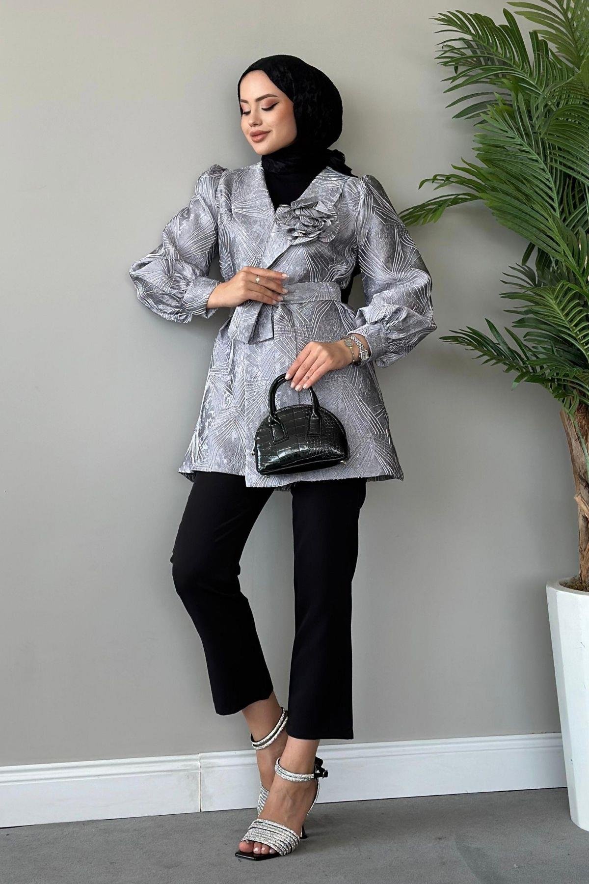 Betül Güllü Ceket Gri, Fiyatları 