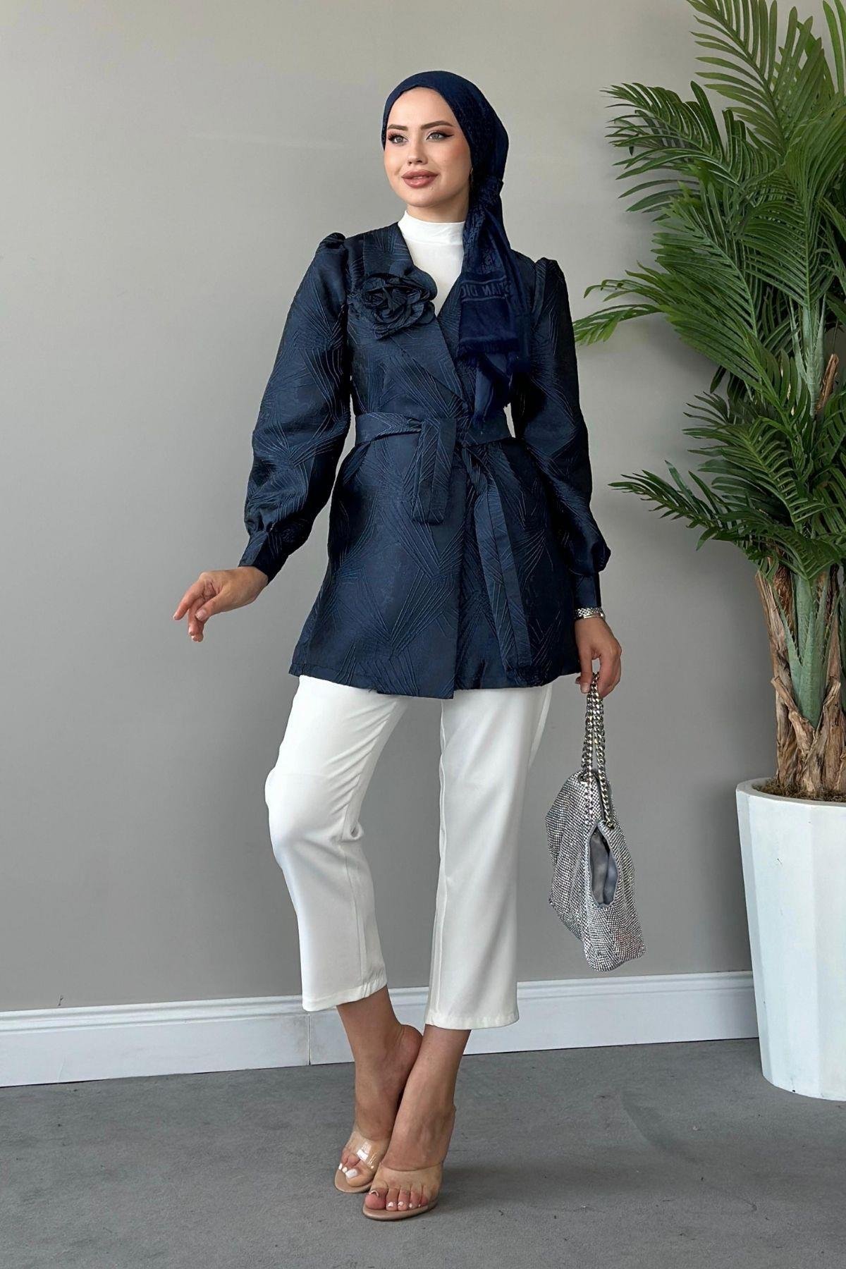 Betül Güllü Ceket Lacivert, Fiyatları 