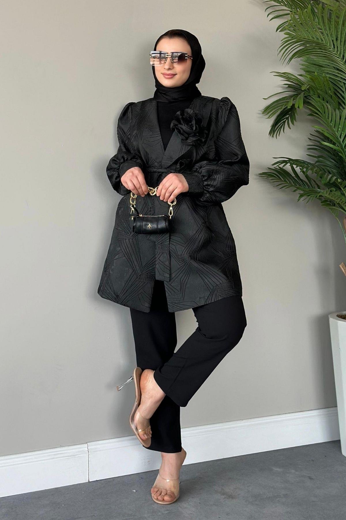 Betül Güllü Ceket Siyah, Fiyatları 