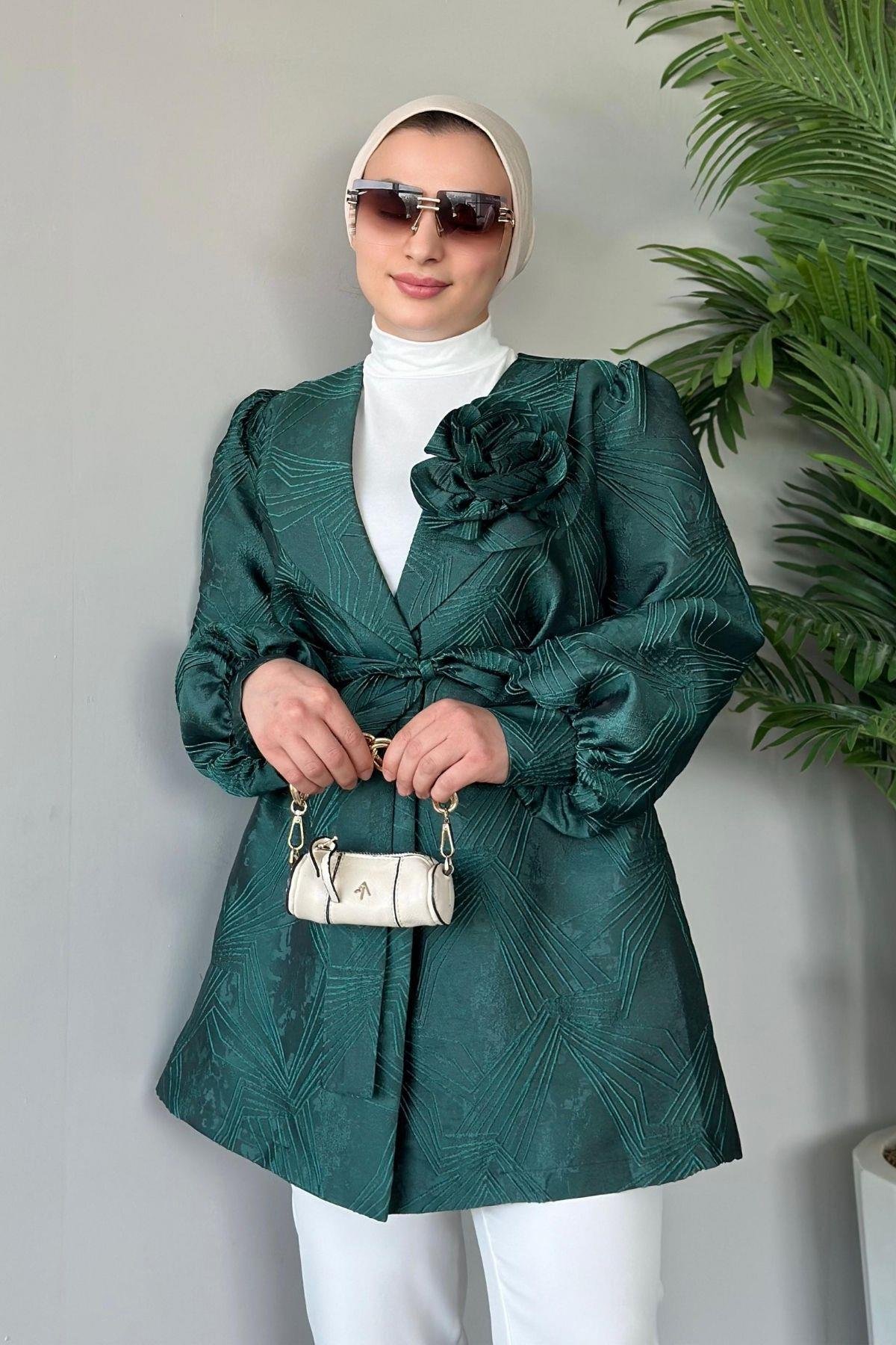 Betül Güllü Ceket Zümrüt, Fiyatları 