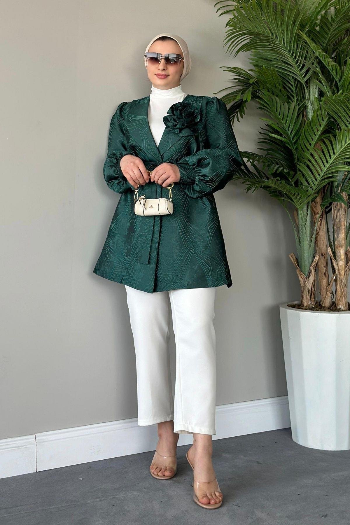 Betül Güllü Ceket Zümrüt, Fiyatları 