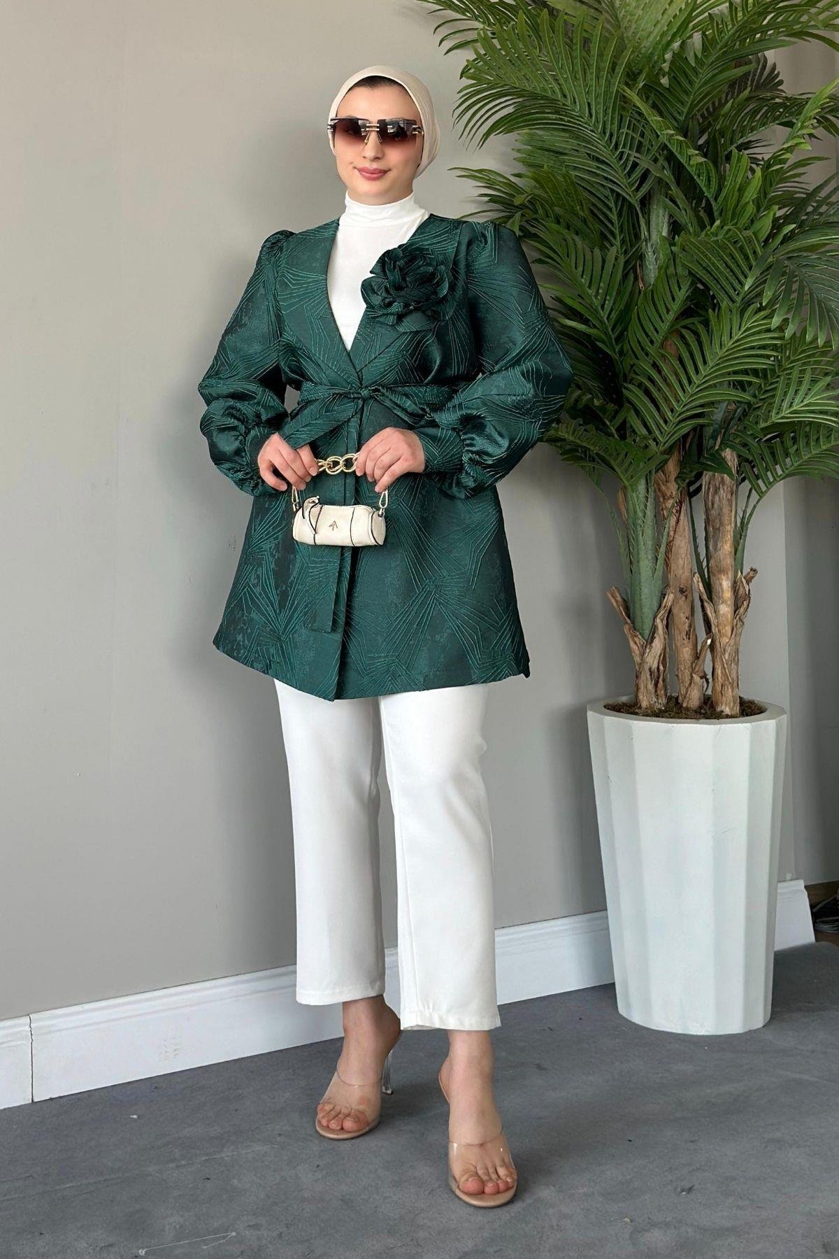 Betül Güllü Ceket Zümrüt, Fiyatları 