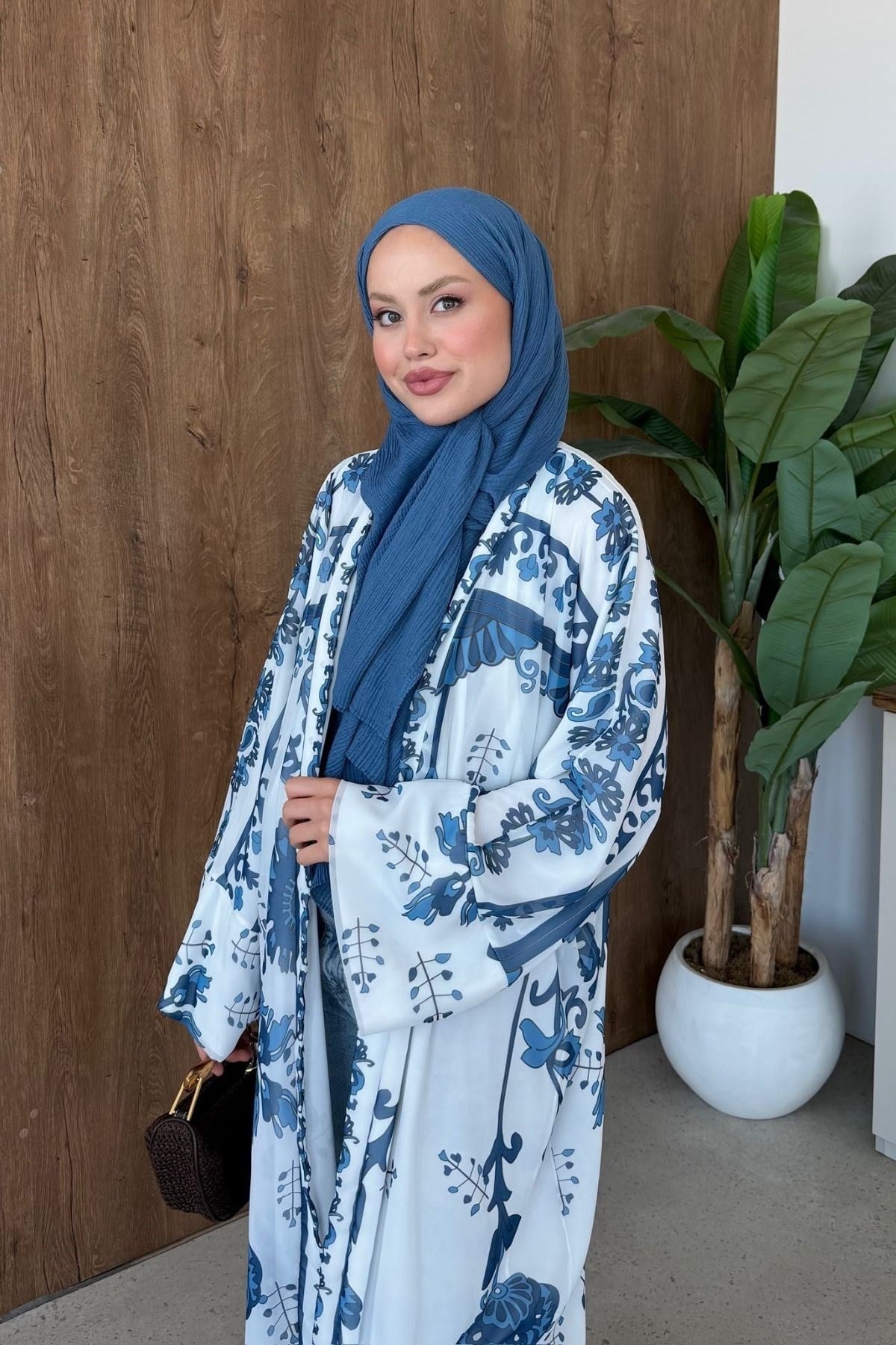 Bohem Esintili Kimono Lacivert, Fiyatları 