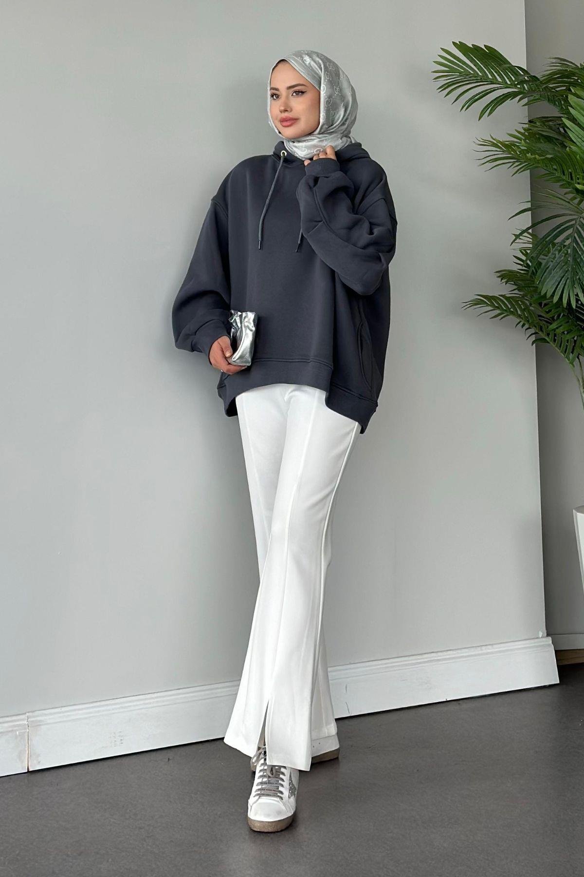 Bohem Kapişonlu Sweat Antrasit, Fiyatları 